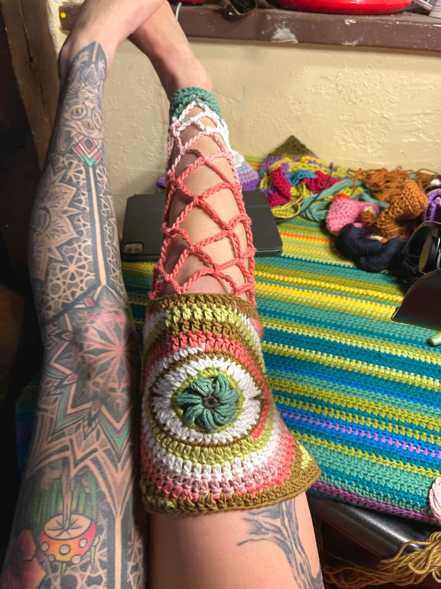 Third Eye Leg Warmers - DIY Crochet Leg Warmers PDF Pattern