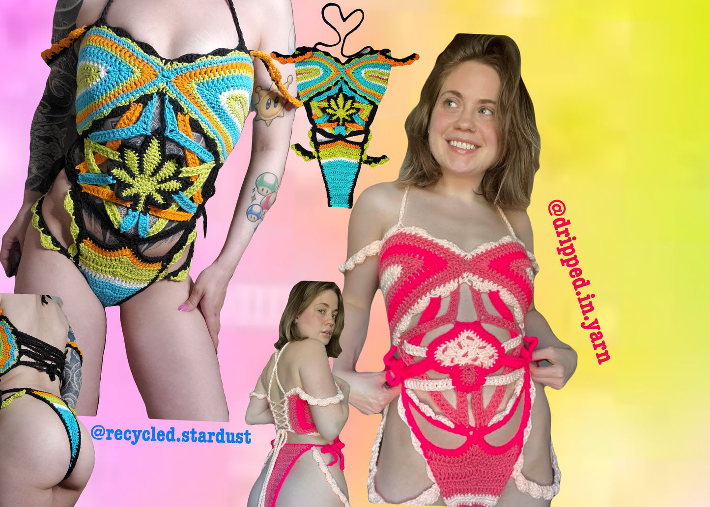 Sarah’s Geometric Bodysuit - DIY Crochet Festival Bodysuit/Swimsuit PDF Pattern