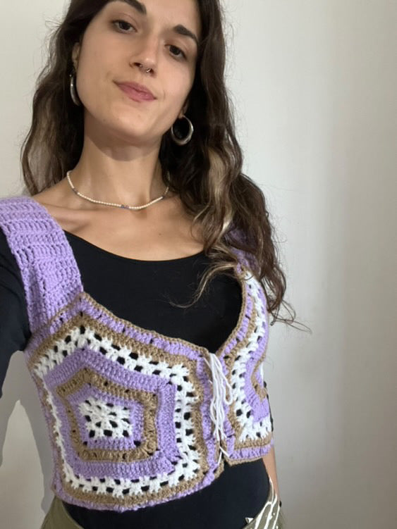 Psychedelic Rave Vest - DIY Crochet Unisex Festival Vest PDF Pattern