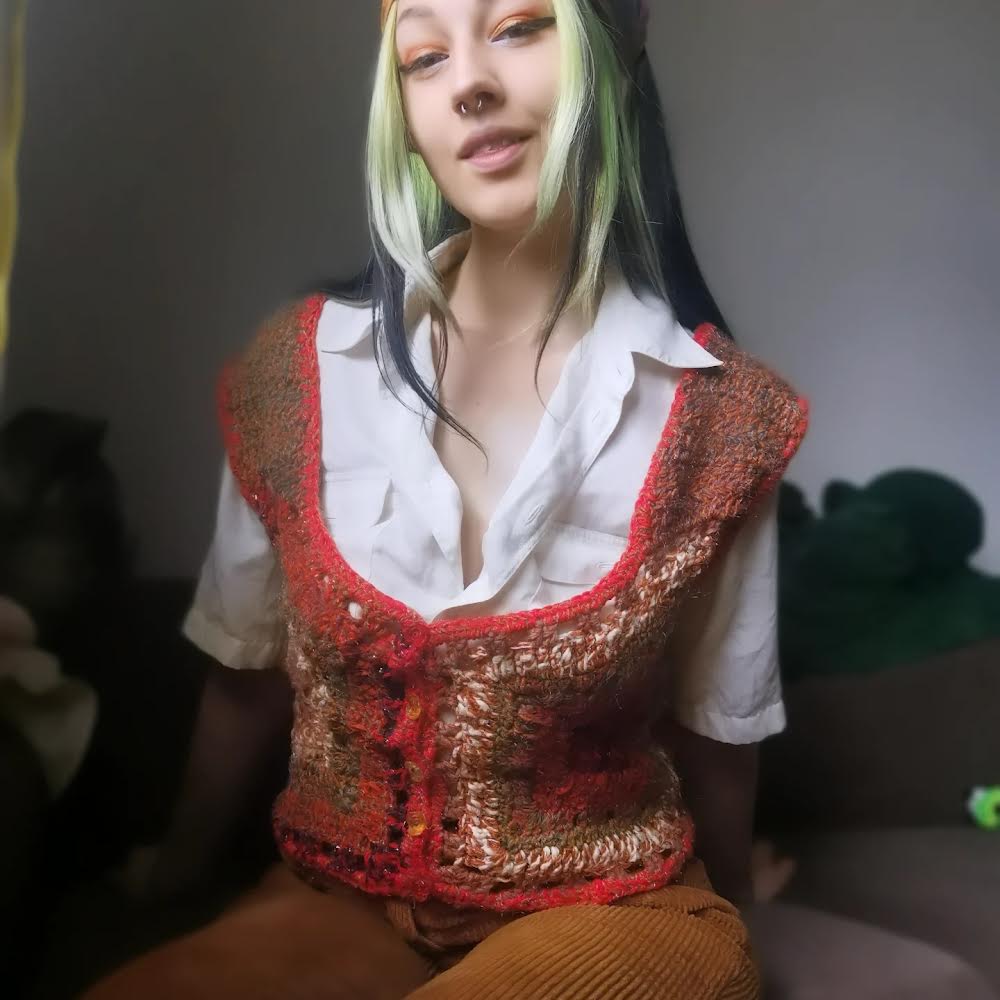 Psychedelic Rave Vest - DIY Crochet Unisex Festival Vest PDF Pattern