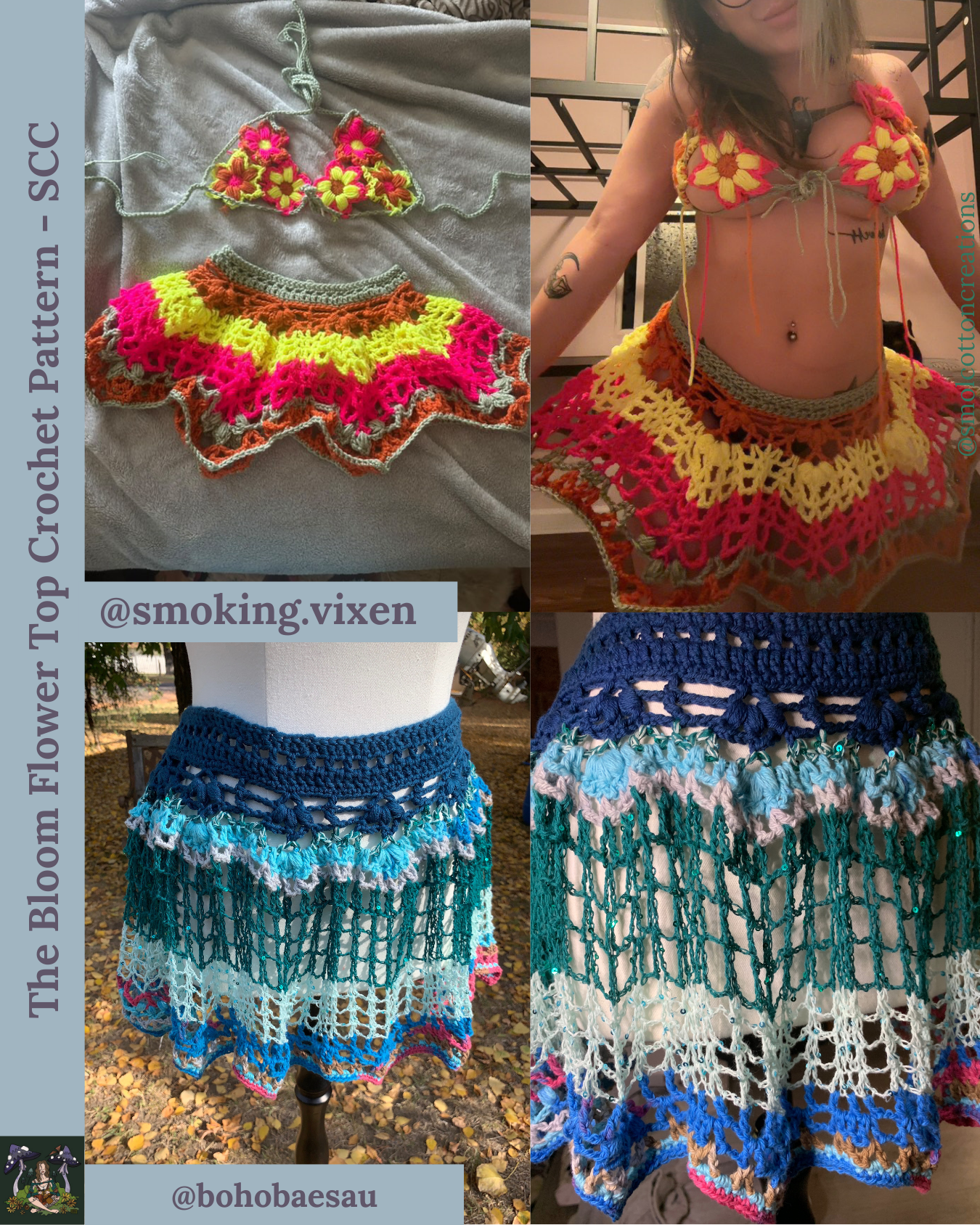 The Bloom Skirt - DIY Crochet Festival Skirt PDF Pattern