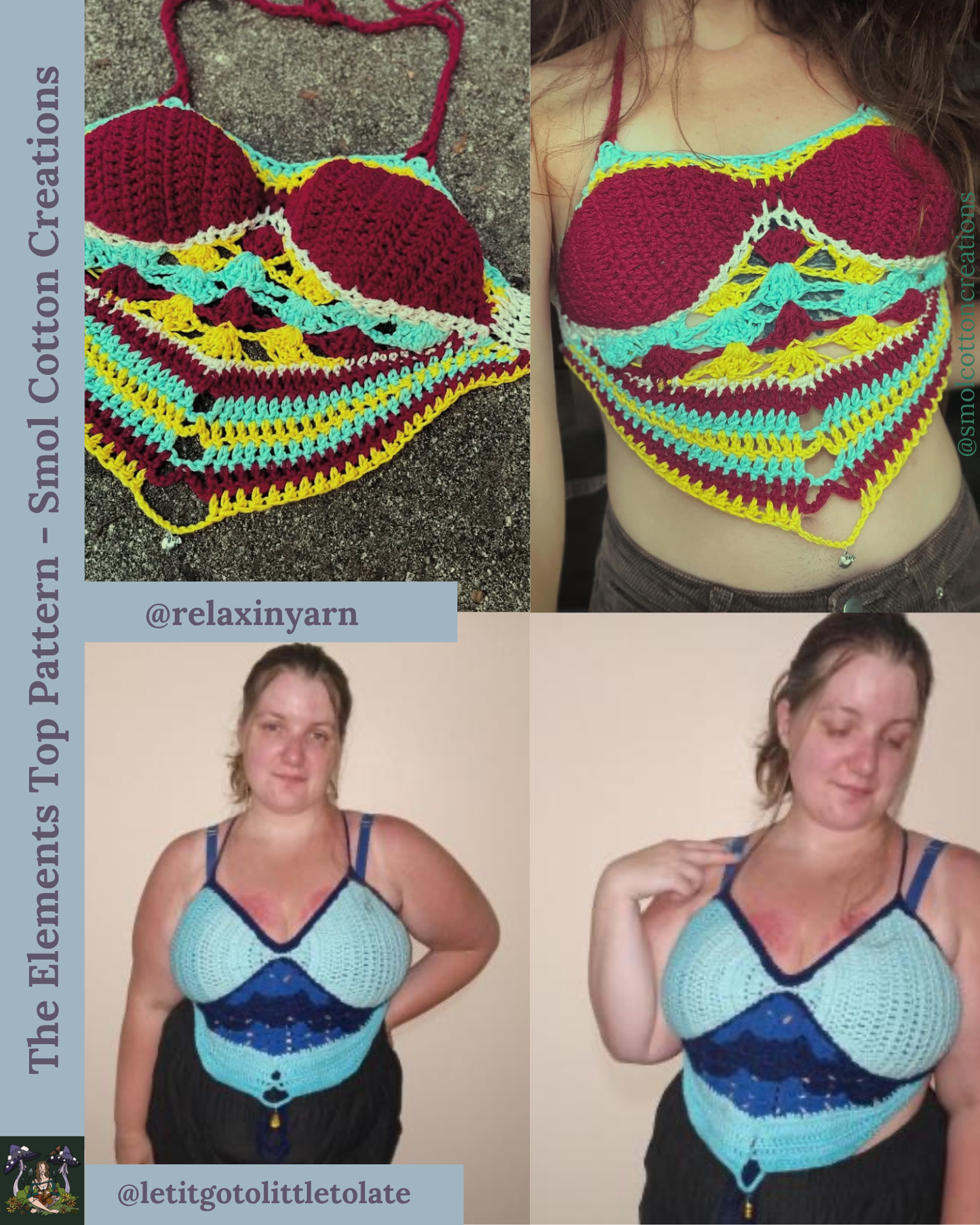 The Elements Top - DIY Crochet Festival Top PDF Pattern