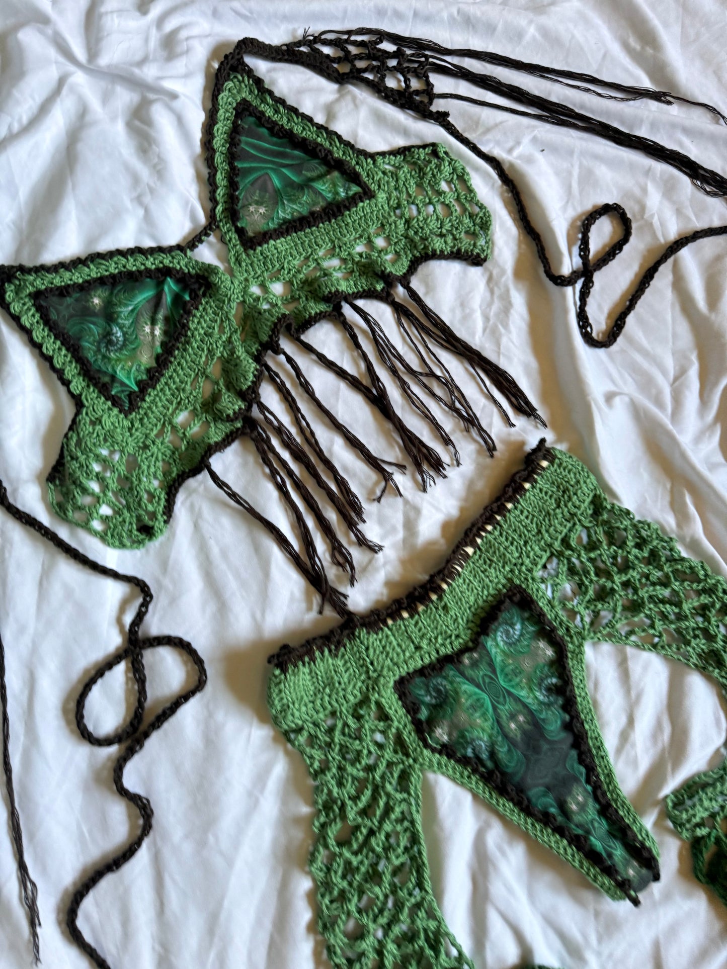 Leveling Up Fabric X Crochet Medium Chapp Set