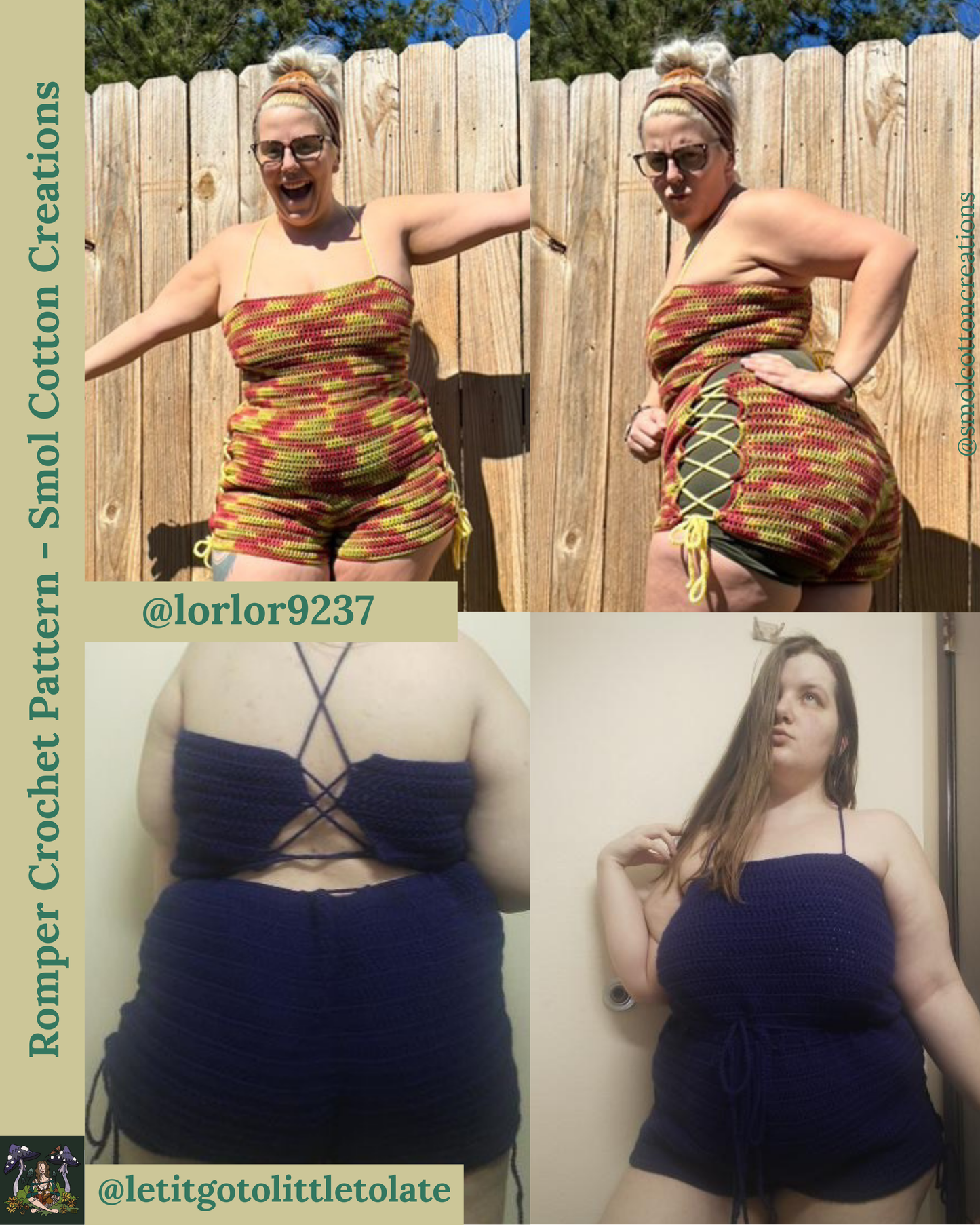 Romper/Playsuit - DIY Crochet Festival Outfit PDF Pattern