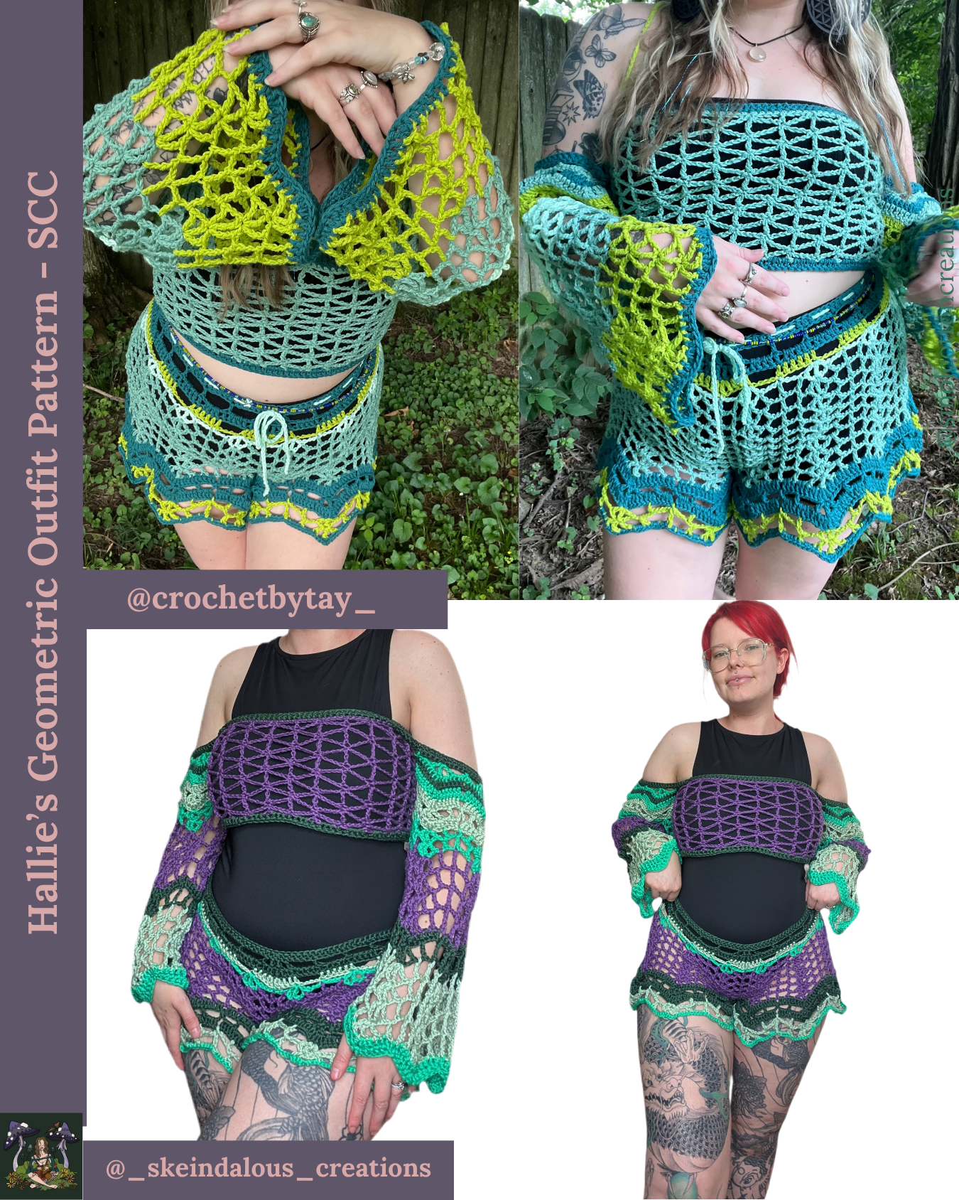 Hallie’s Geometric Outfit - DIY Crochet Festival Outfit PDF Pattern