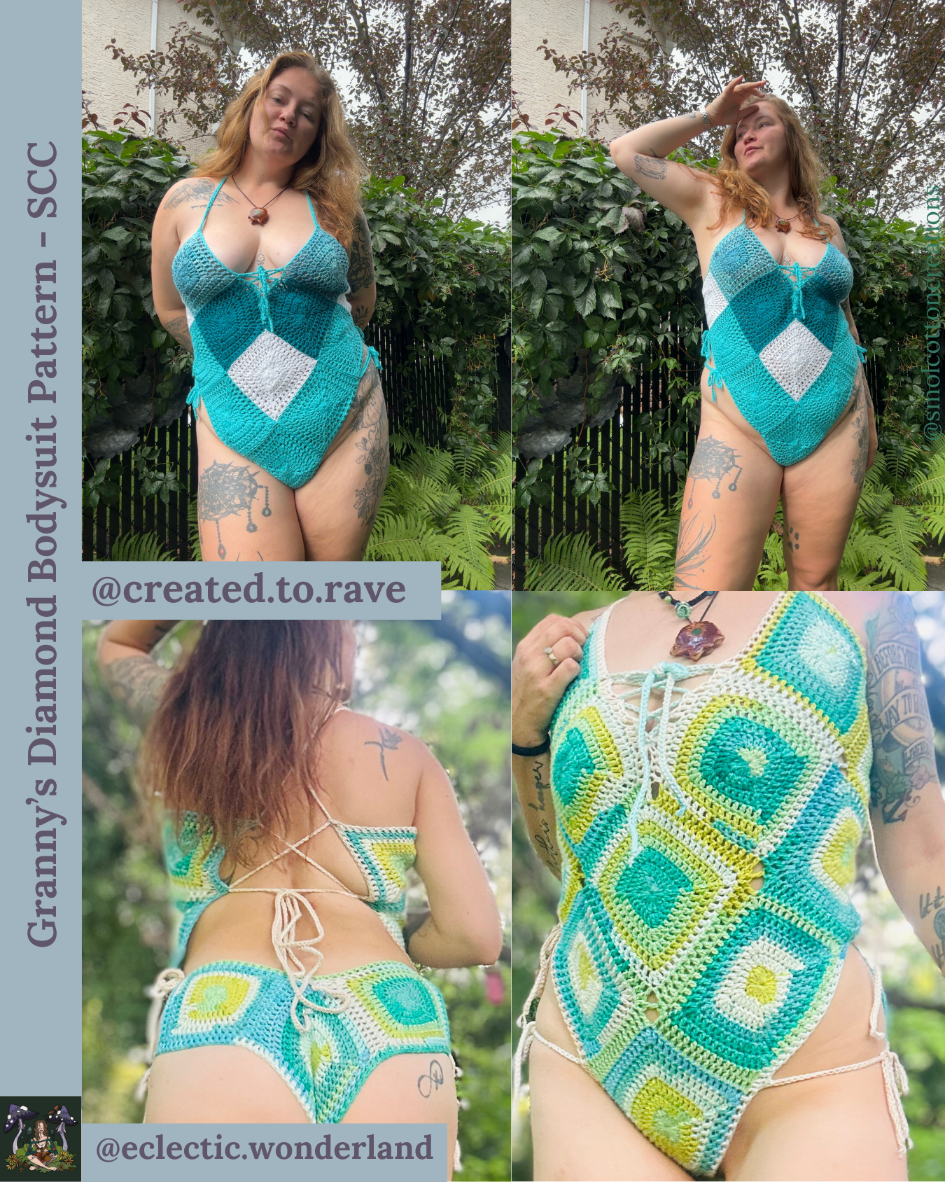 Granny’s Diamond Bodysuit - DIY Crochet Festival Outfit PDF Pattern
