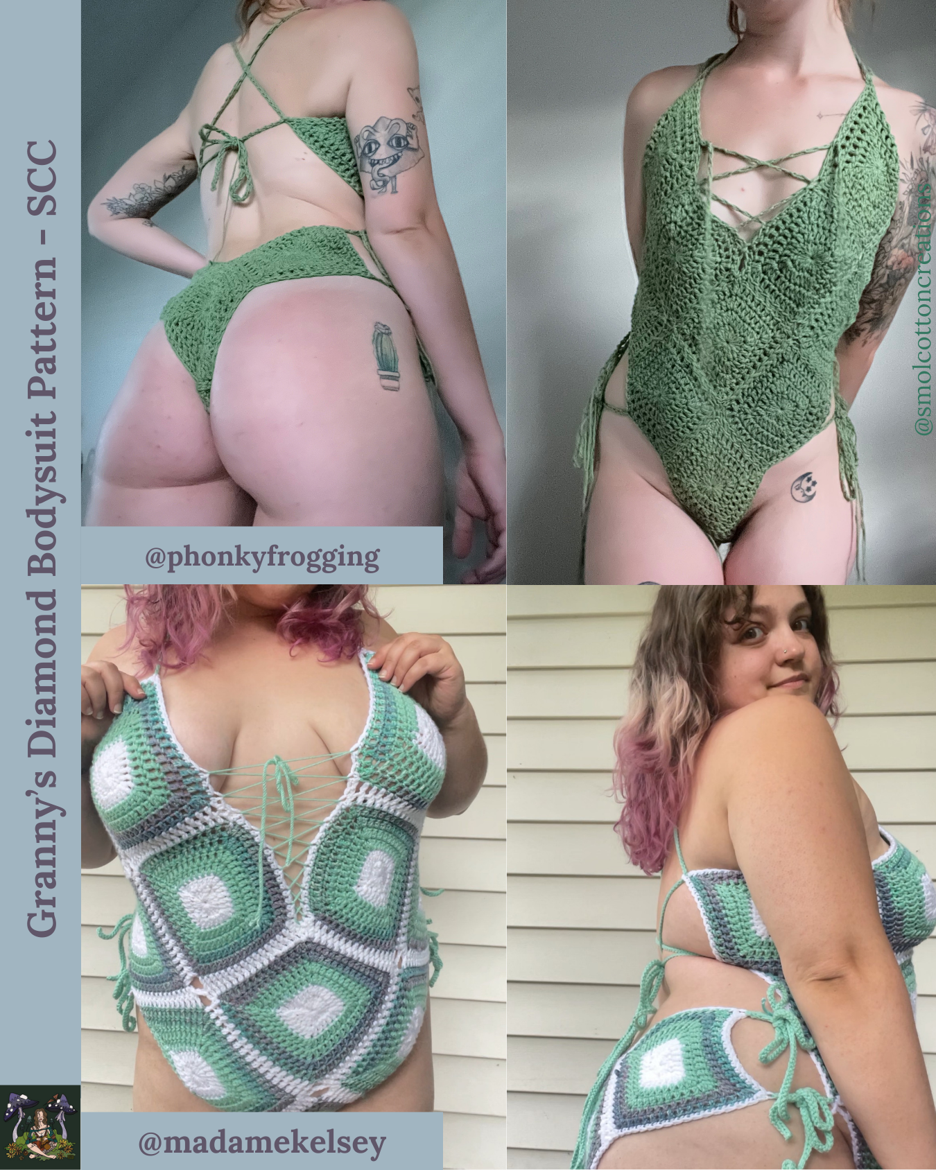 Granny’s Diamond Bodysuit - DIY Crochet Festival Outfit PDF Pattern