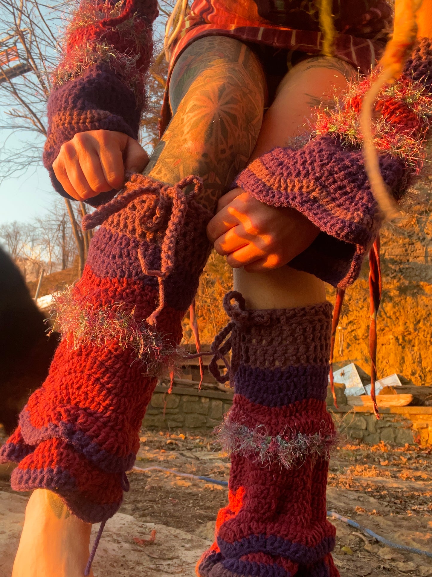 Belle Sleeve Leg and Arm Warmer Set