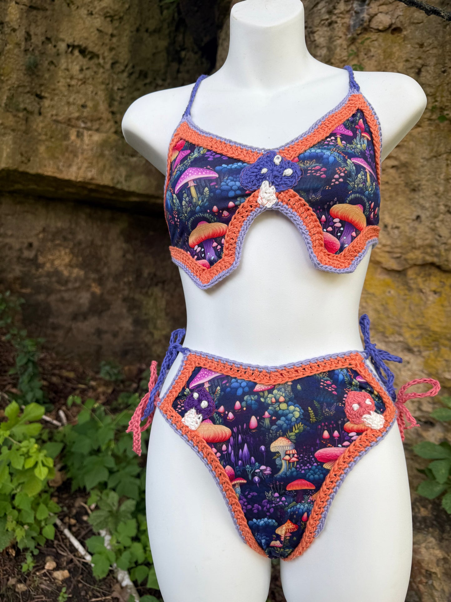 Mushroom Mania 1.0 Bikini Top - XS-M