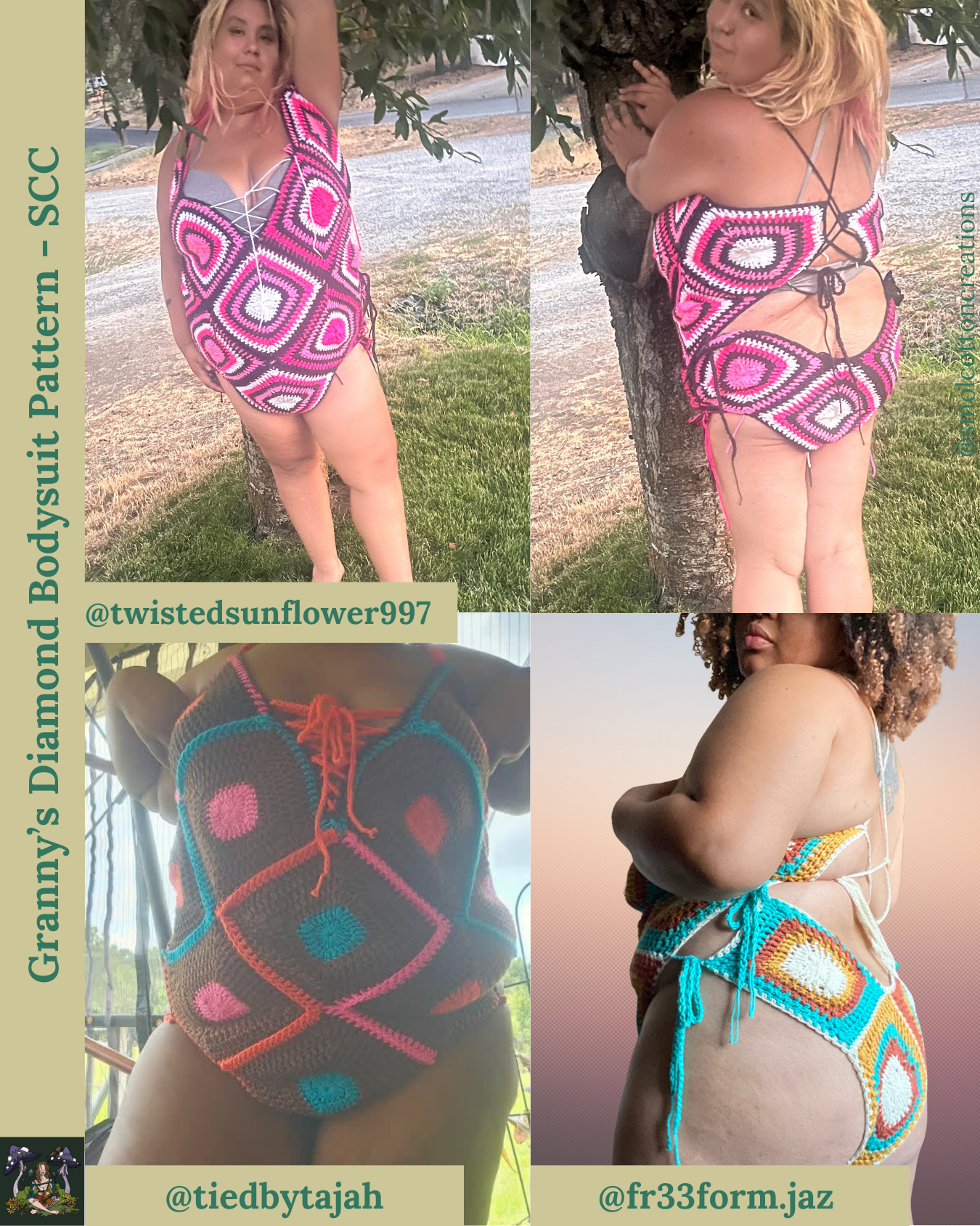 Granny’s Diamond Bodysuit - DIY Crochet Festival Outfit PDF Pattern
