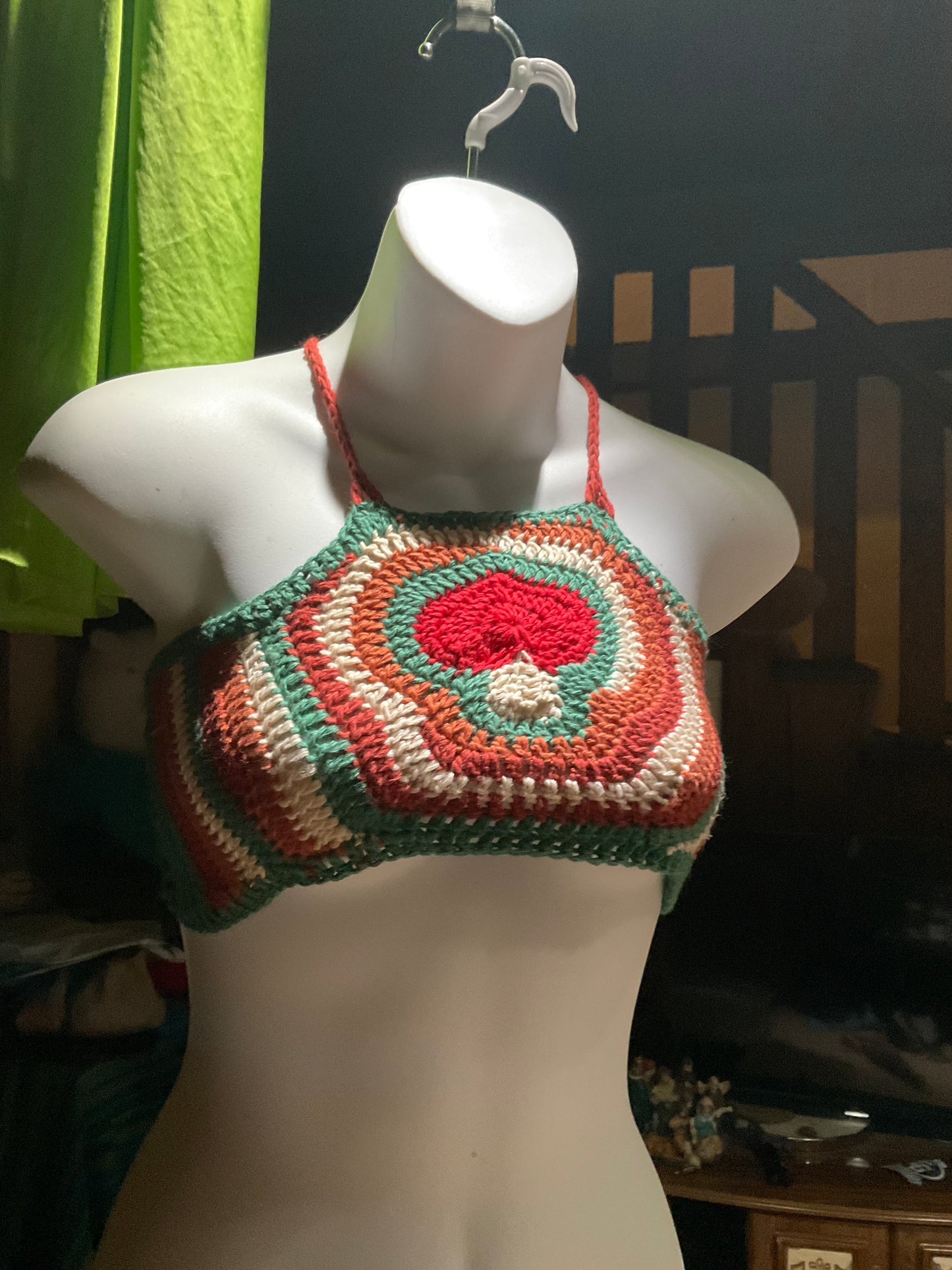 Mushroom Spiral Crop Top