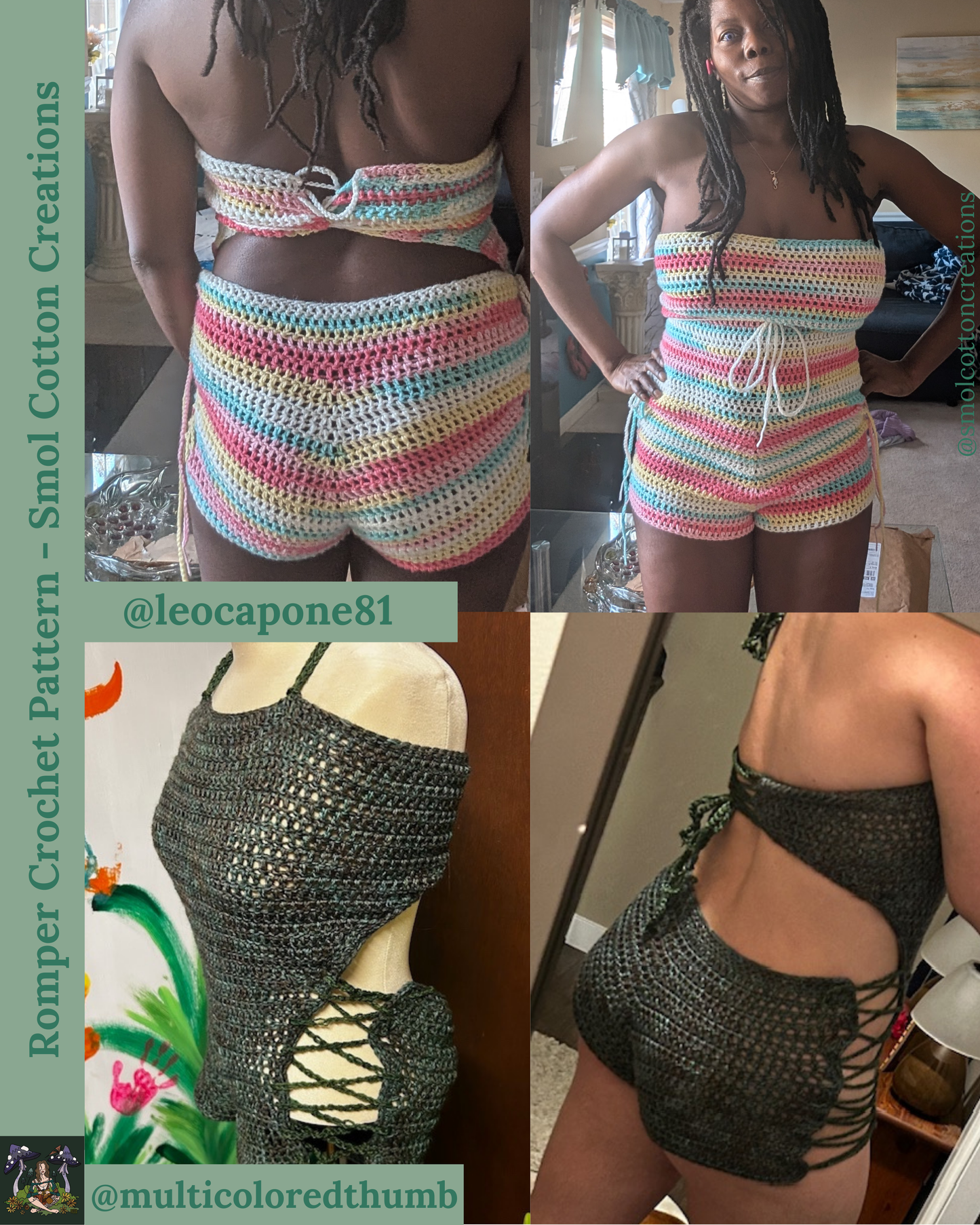 Romper/Playsuit - DIY Crochet Festival Outfit PDF Pattern