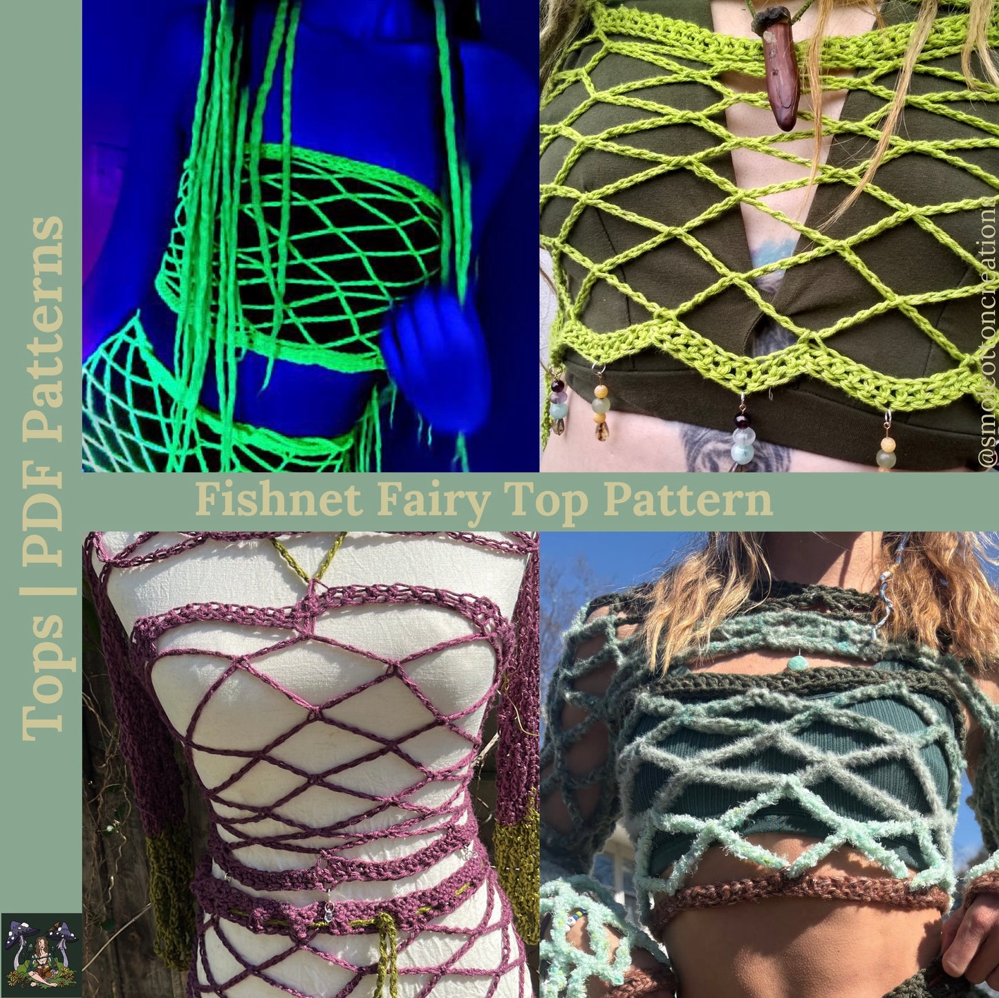 Fishnet Fairy Top - DIY Festival Top PDF Pattern