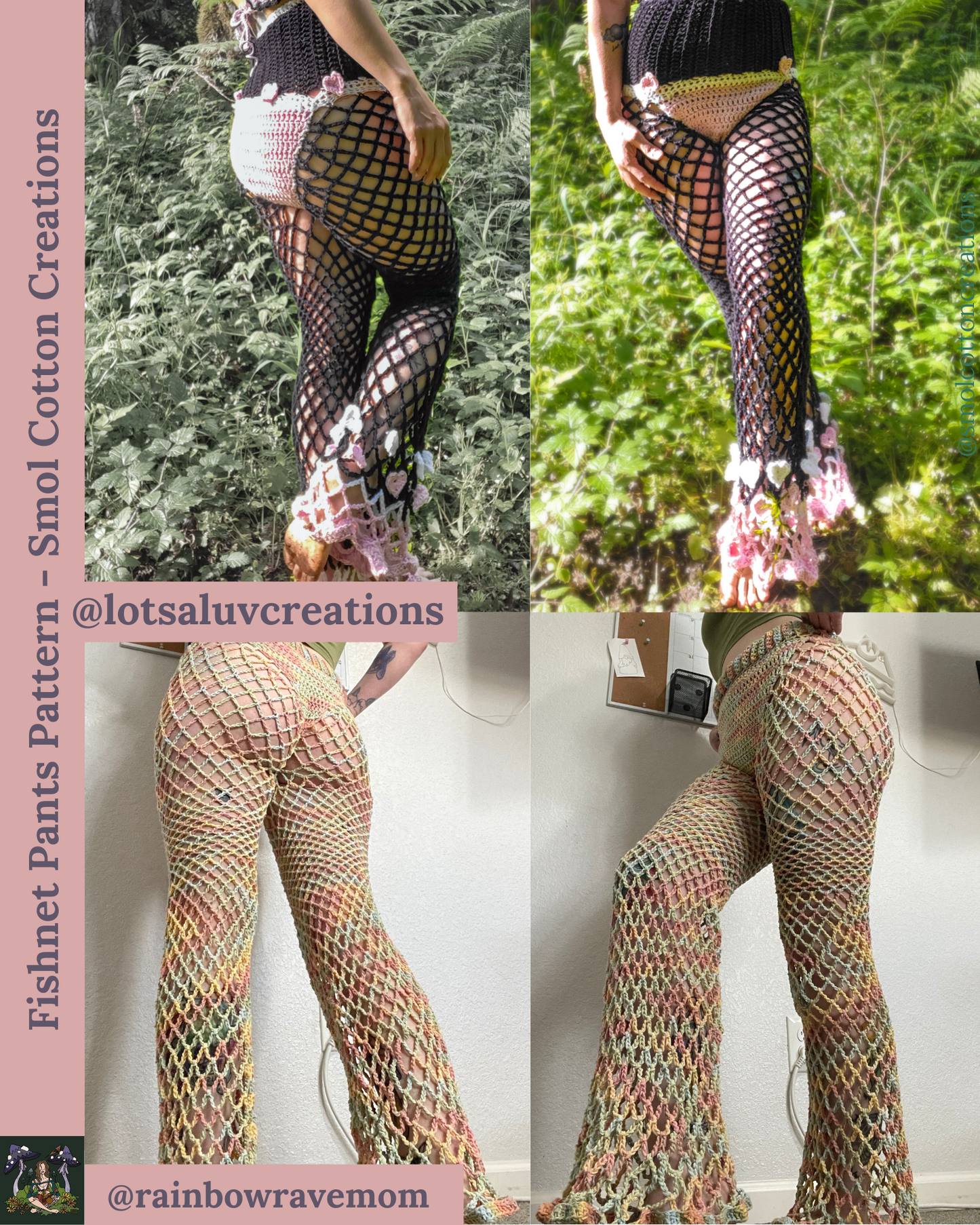 Fishnet Pants - DIY Crochet Festival Pants PDF Pattern
