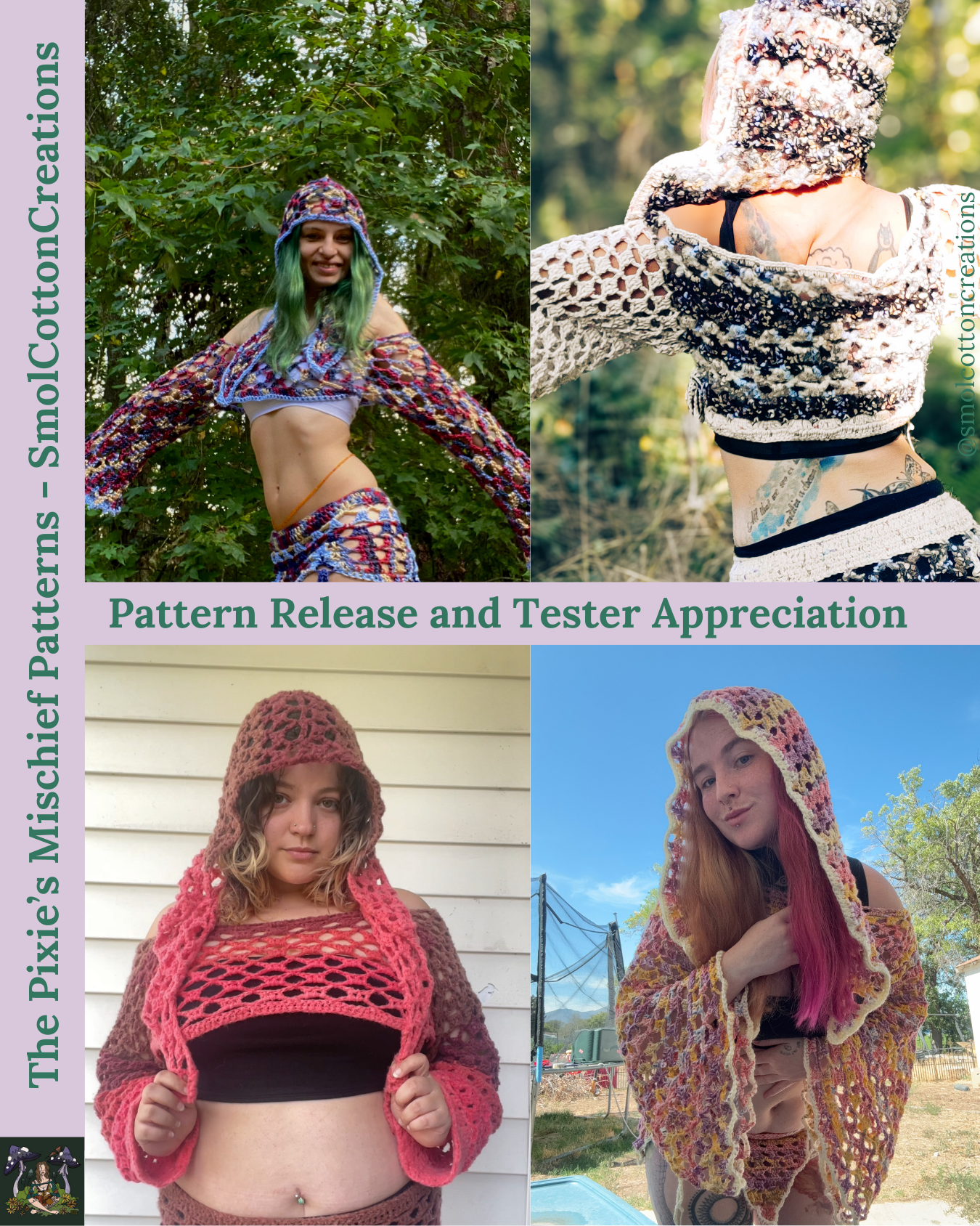 The Pixie’s Mischief Sleeves - DIY Crochet Festival Sleeves PDF Pattern