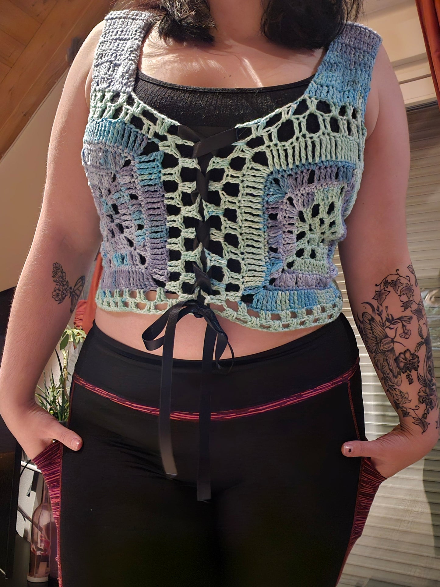 Psychedelic Rave Vest - DIY Crochet Unisex Festival Vest PDF Pattern