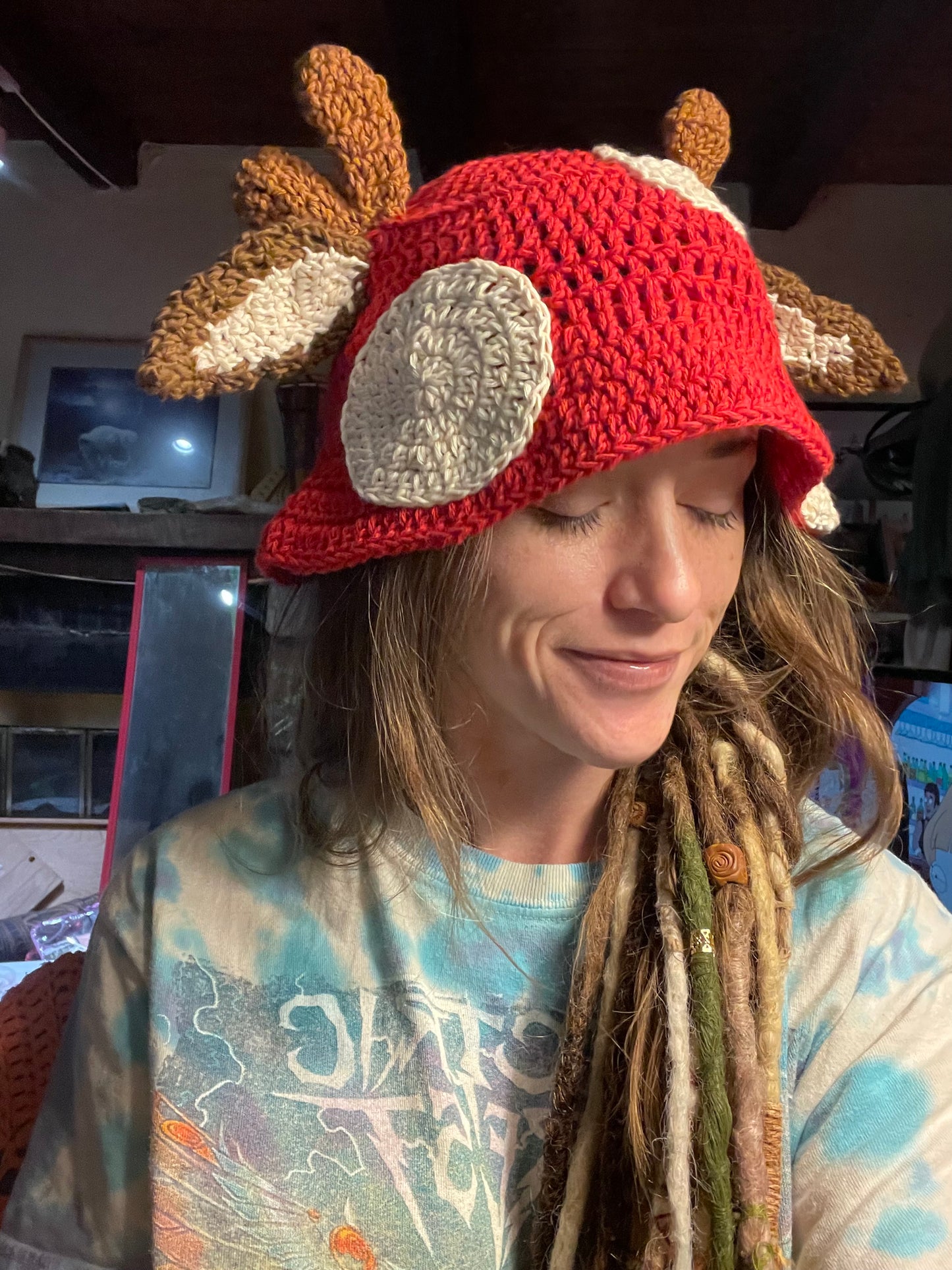 Mushroom Bambi Bucket Hat - DIY Crochet Festival Bucket Hat PDF Pattern