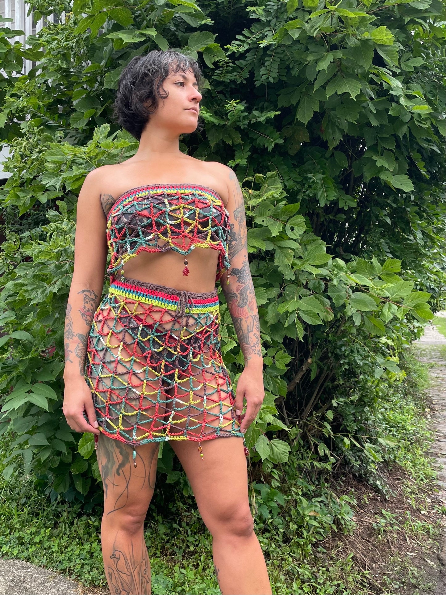 The Geometric Outfit - DIY Crochet Festival 2 Piece Outfit PDF Pattern