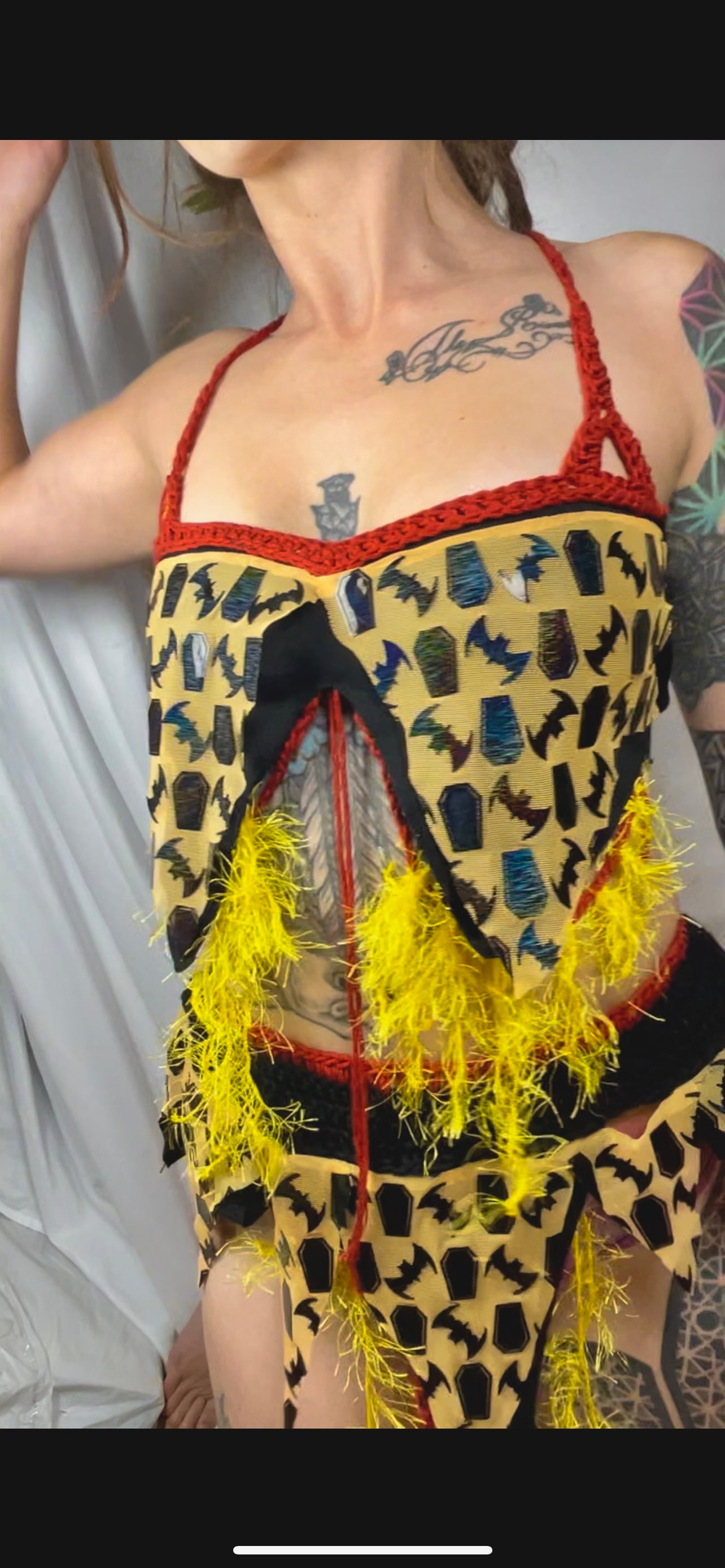 Grunge Fairy Outfit - Organic Crochet Ravewear Alternative Festival Set