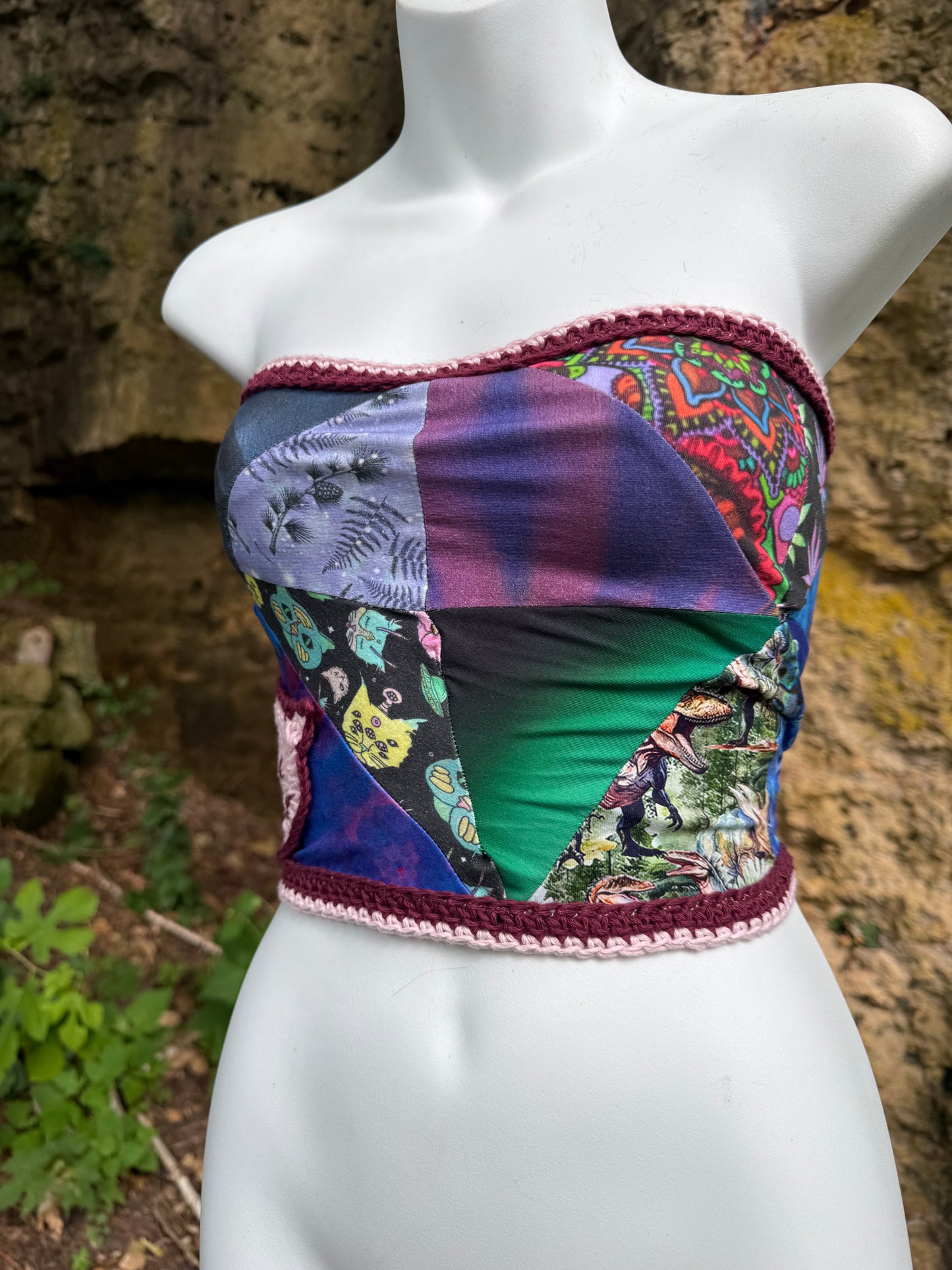 Kitty Kat Scrap Corset Top (XS-M)
