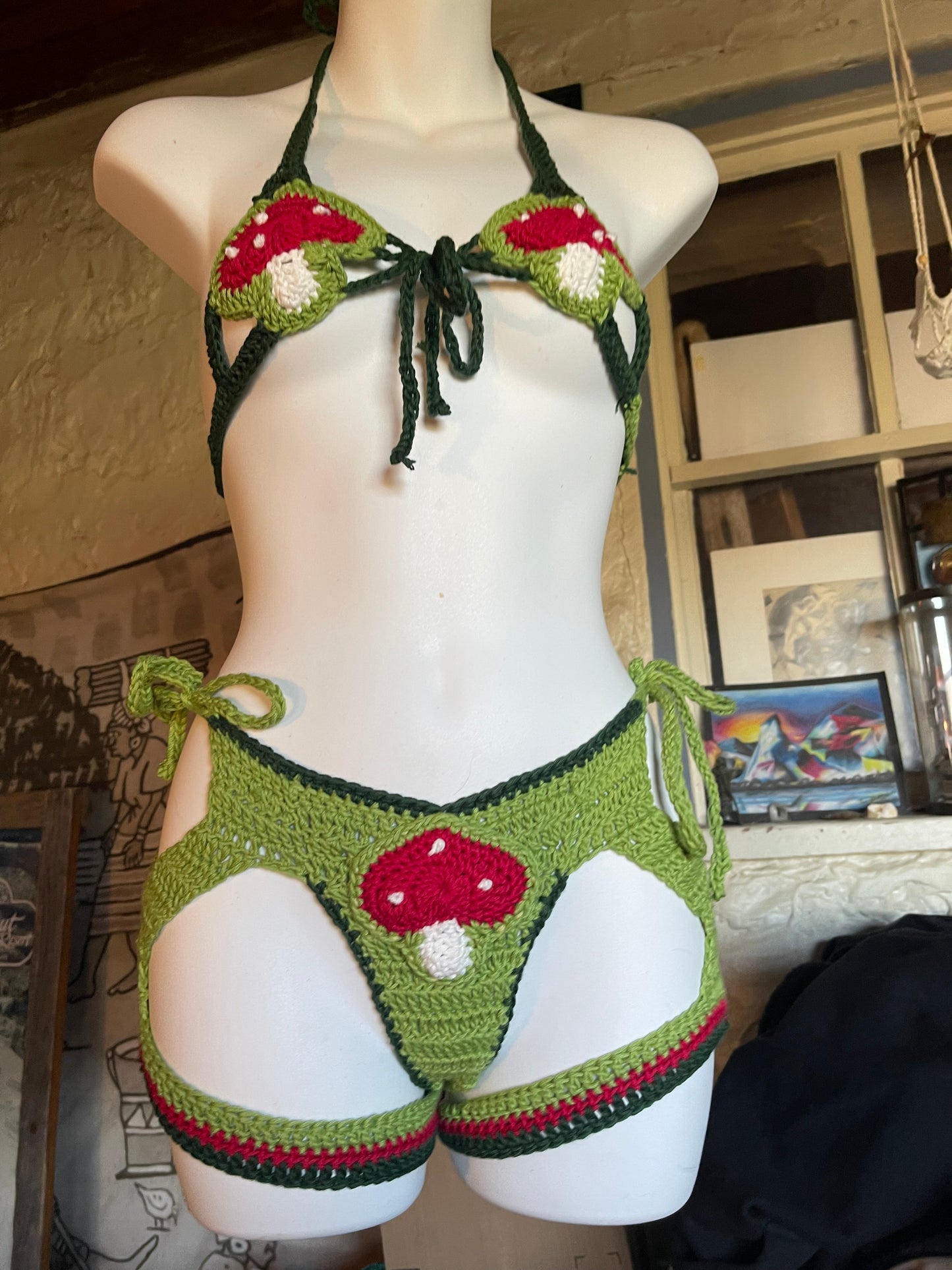 Pattern Bundle: Micro Bikini and Wobble Me Chaps - DIY Crochet Festival Outfit PDF Pattern Set