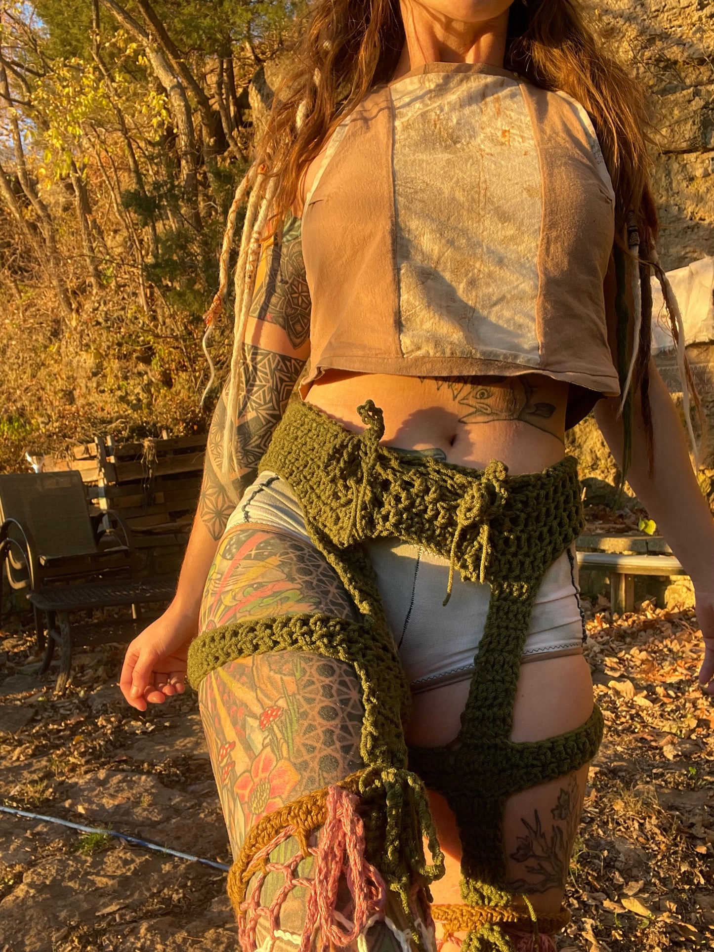 The Fae’s Corset - DIY Crochet Festival/Lingerie Corset and Garter Set PDF Pattern