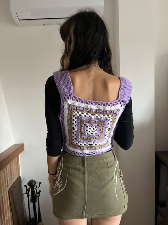 Psychedelic Rave Vest - DIY Crochet Unisex Festival Vest PDF Pattern