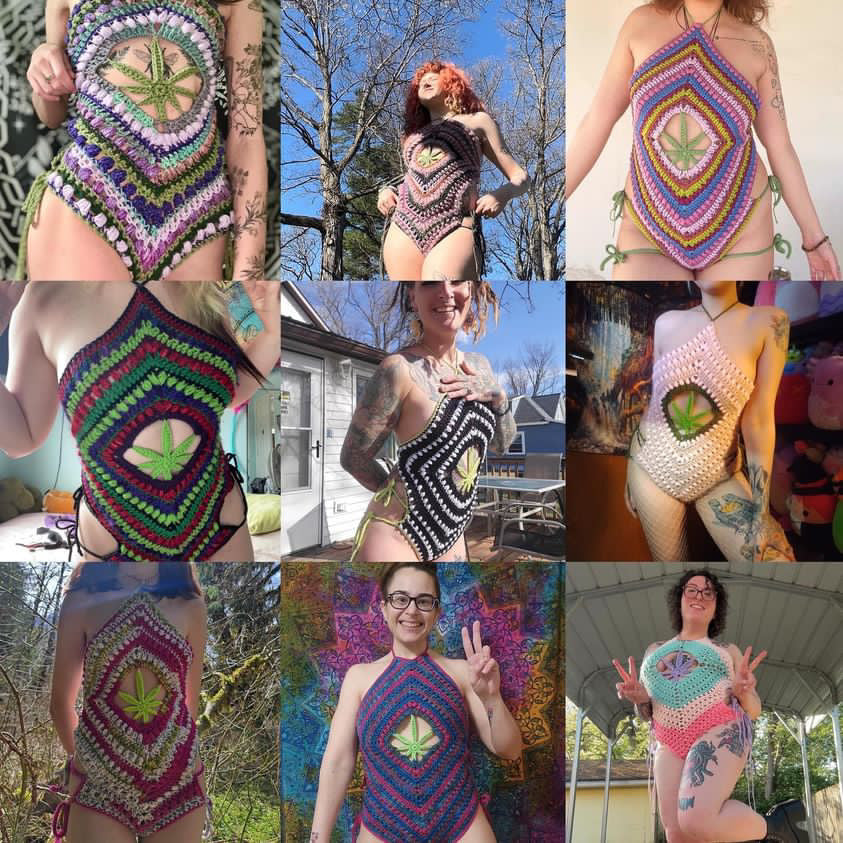 SMOLXKNOTTY Kush Bodysuit - DIY Crochet Festival Bodysuit/Swimsuit PDF Pattern
