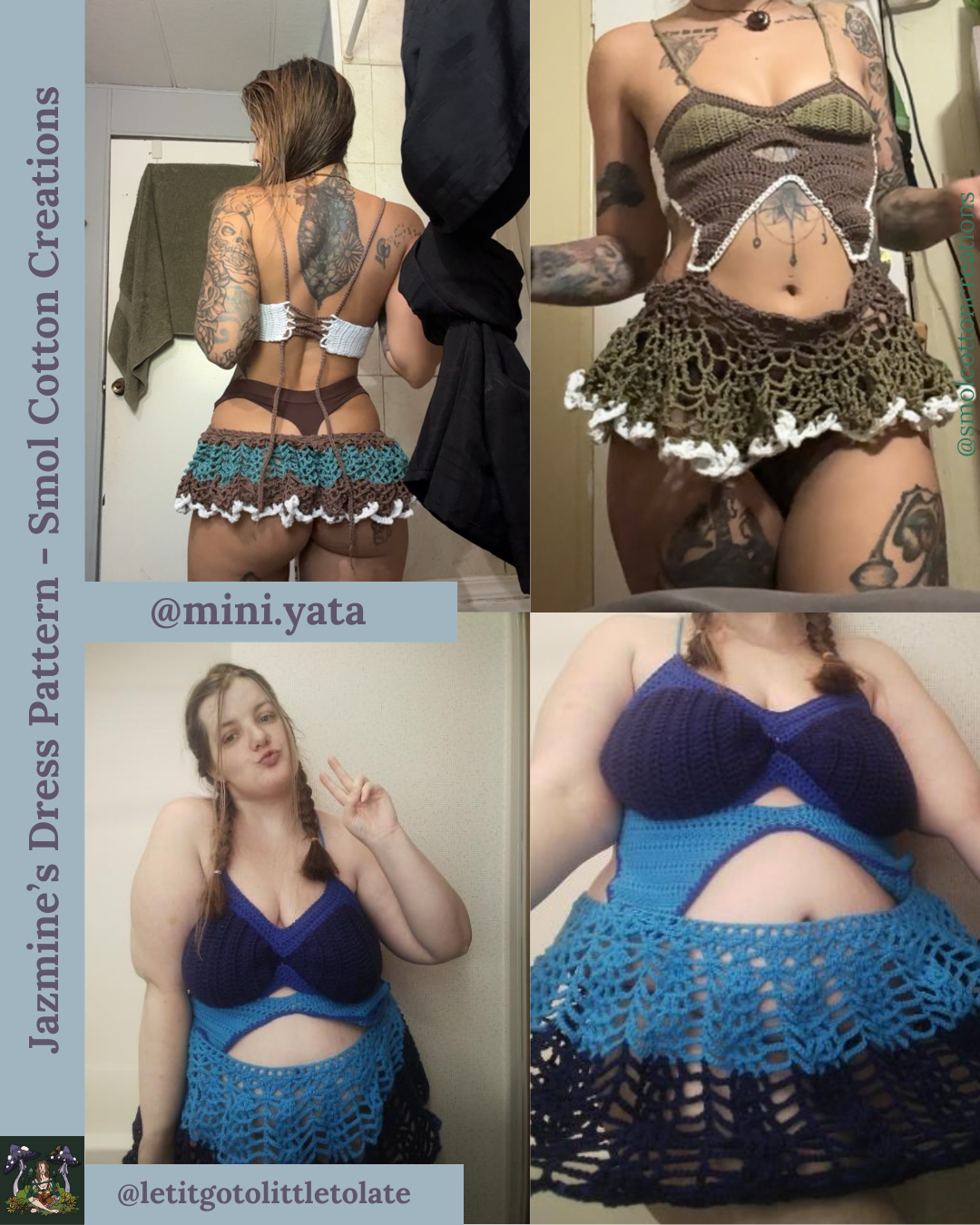 Jazmine’s Busty and Lacey Dress - DIY Festival Dress PDF Crochet Pattern