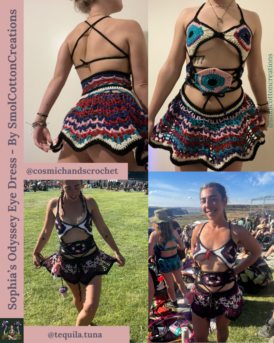 Sophia’s Odyssey Eye Dress - DIY Crochet Festival Dress PDF Pattern