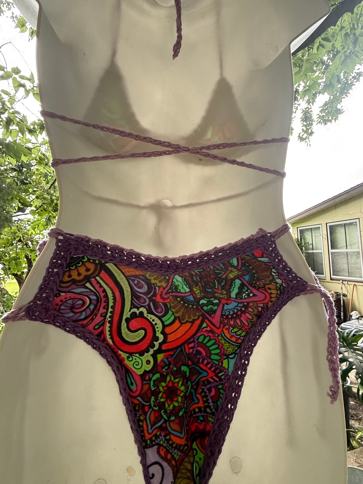 Fabric X Crochet Bikini (XS-M)