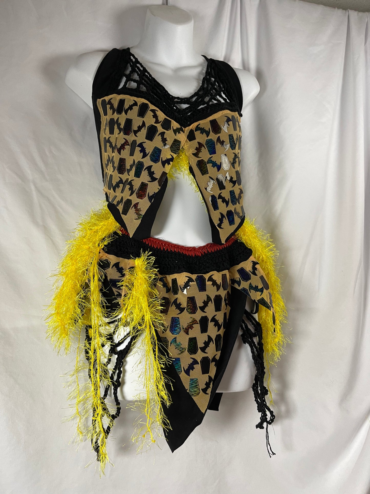 Grunge Fairy Outfit - Organic Crochet Ravewear Alternative Festival Set