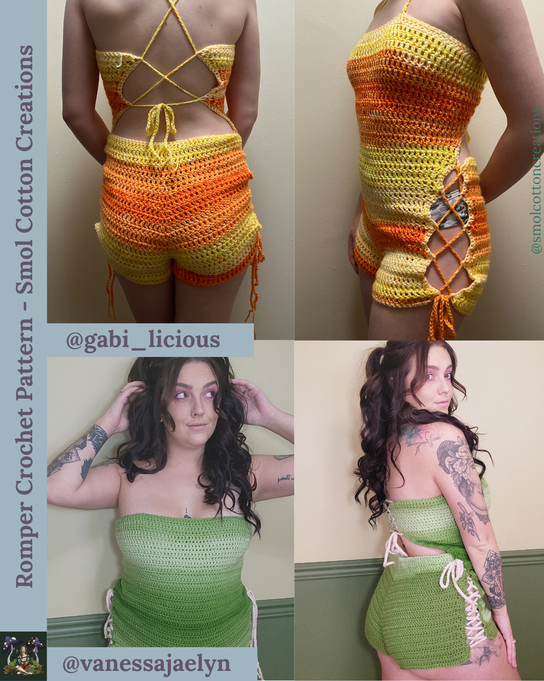 Romper/Playsuit - DIY Crochet Festival Outfit PDF Pattern