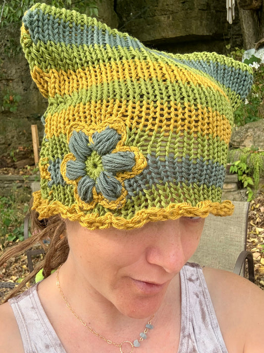 Forest Flower Hat and Bikini Set