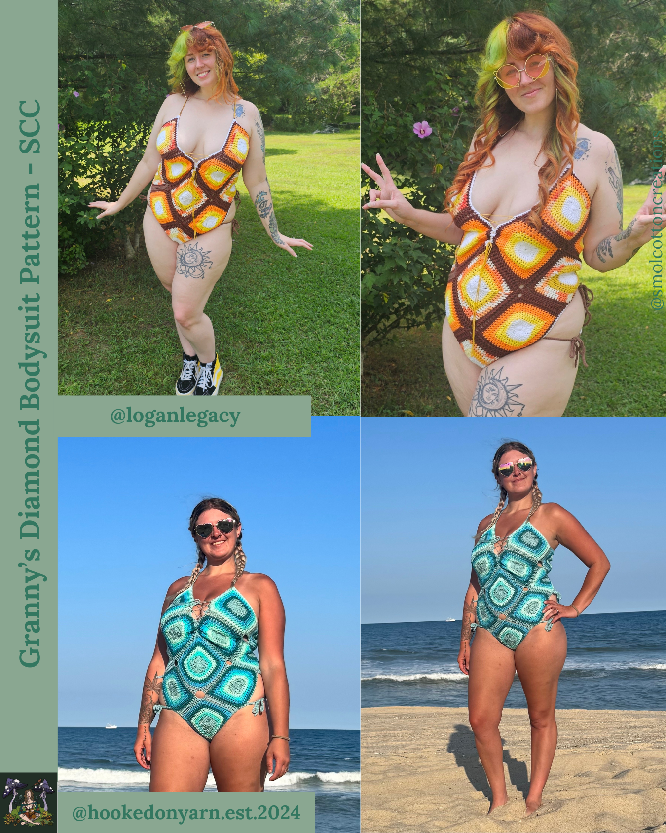 Granny’s Diamond Bodysuit - DIY Crochet Festival Outfit PDF Pattern