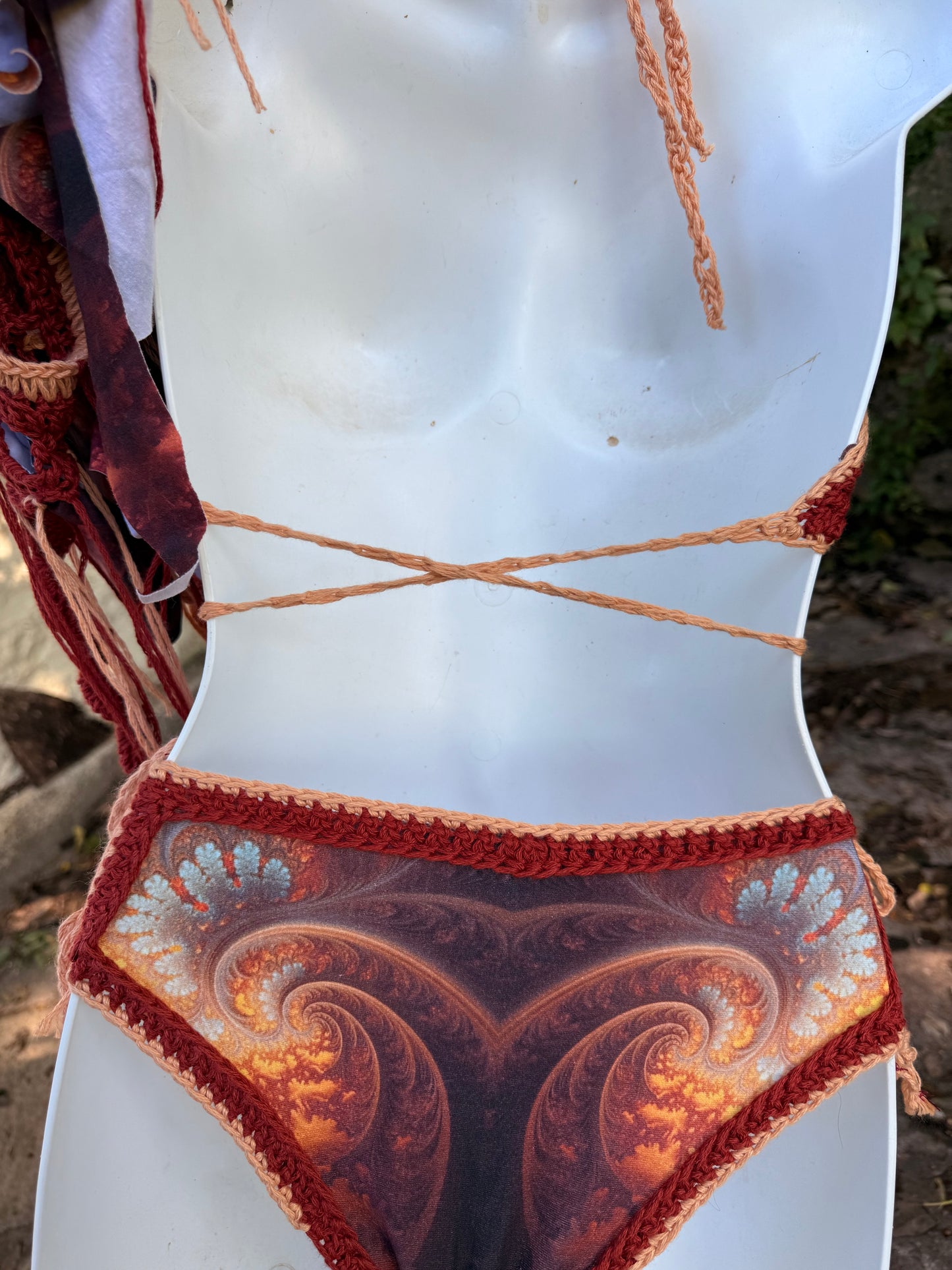 Fire Breather Bikini and Skirt Set (XS-M)