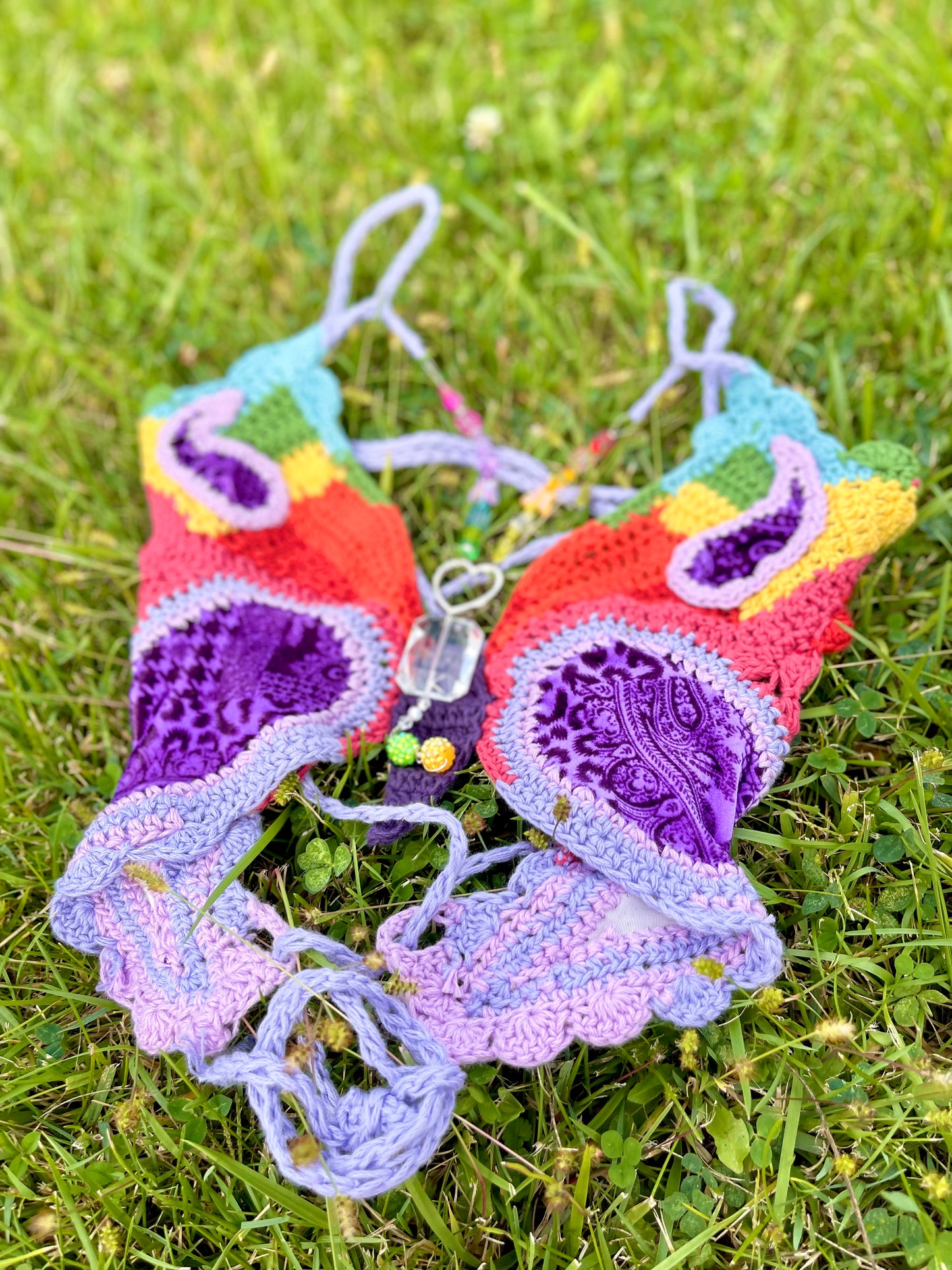 (Sm/M) Rainbow Fairy Butterfly Top