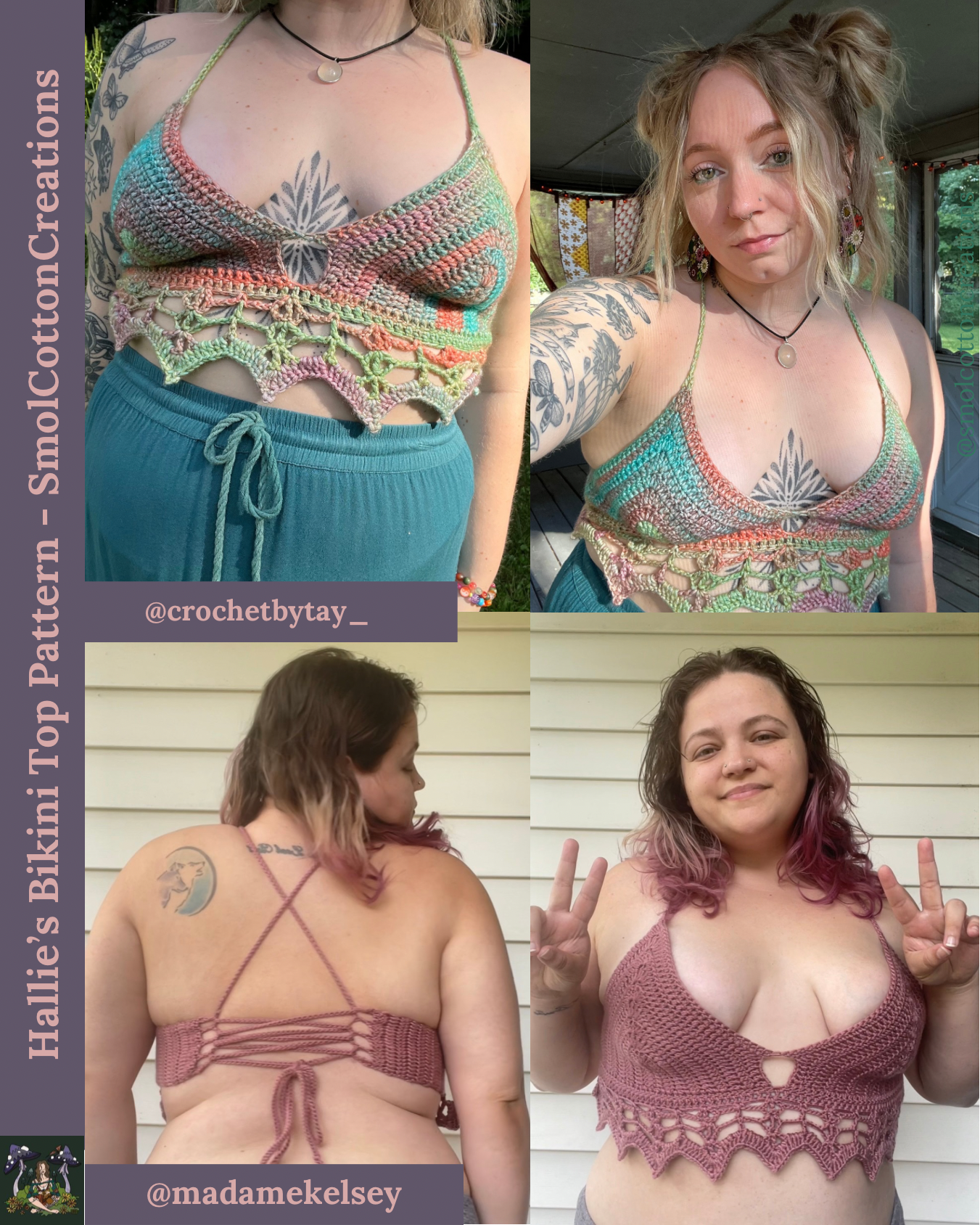 Hallie’s Bikini Top - DIY Crochet Festival Top PDF Pattern