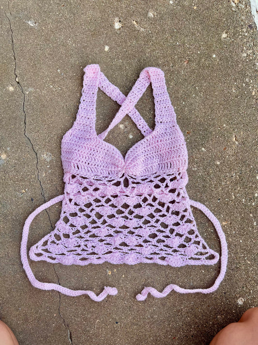 XS-M Pink Shell Top