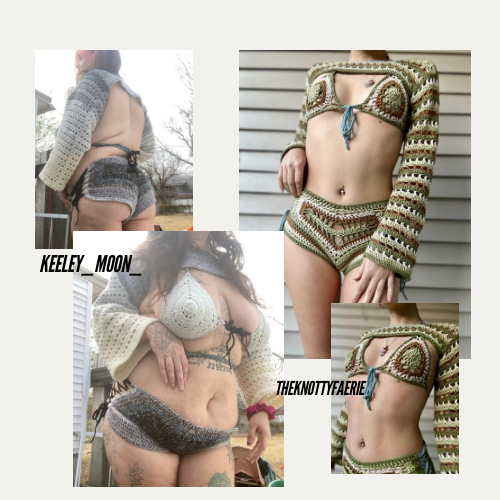 Desert Fairy Pattern Bundle (Bolero, Bralette & Shorts) - DIY Crochet Festival 3 Piece PDF Pattern Set