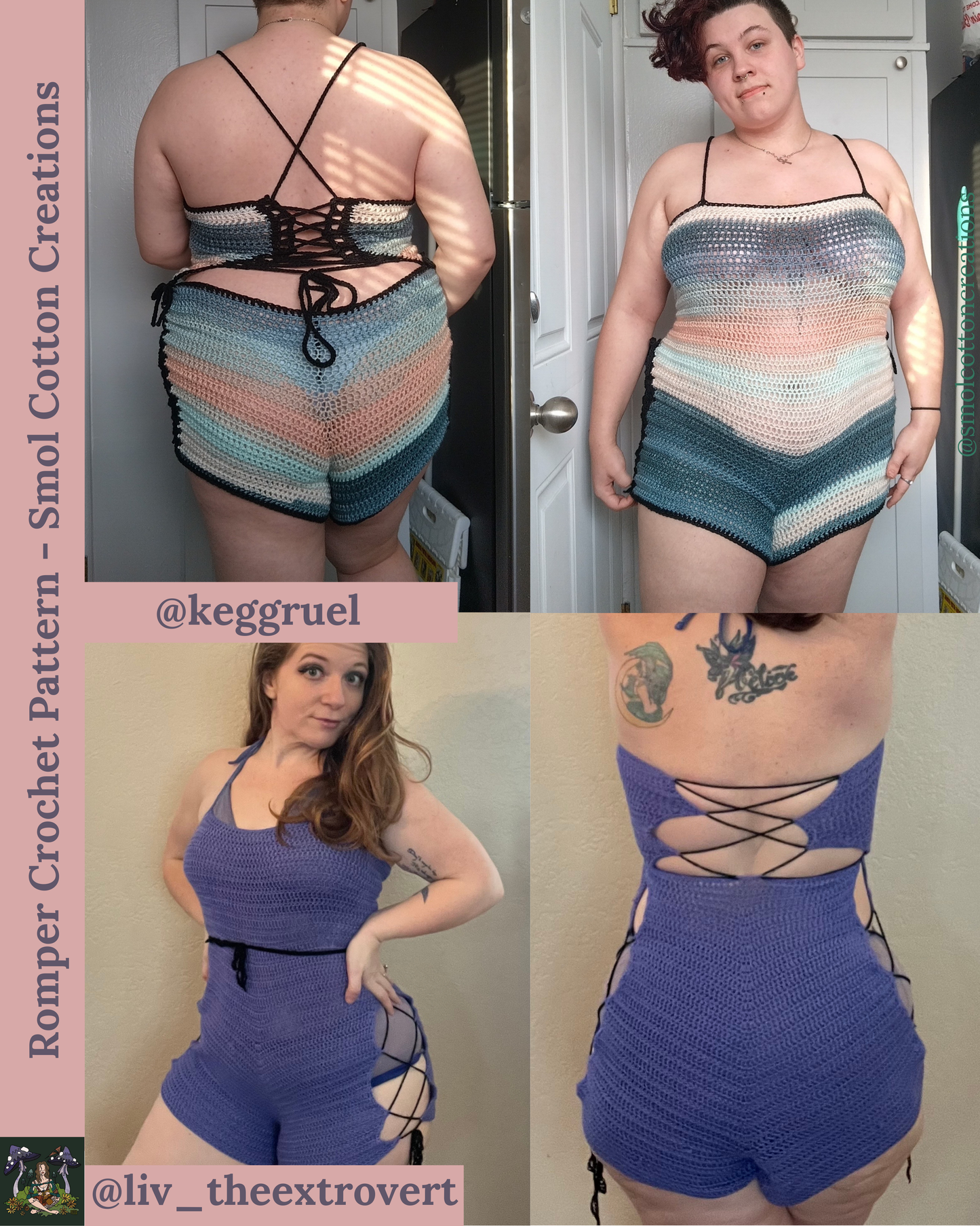 Romper/Playsuit - DIY Crochet Festival Outfit PDF Pattern