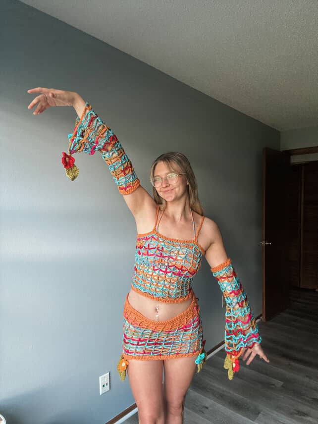 The Geometric Outfit - DIY Crochet Festival 2 Piece Outfit PDF Pattern