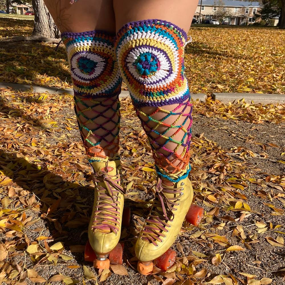 Third Eye Leg Warmers - DIY Crochet Leg Warmers PDF Pattern