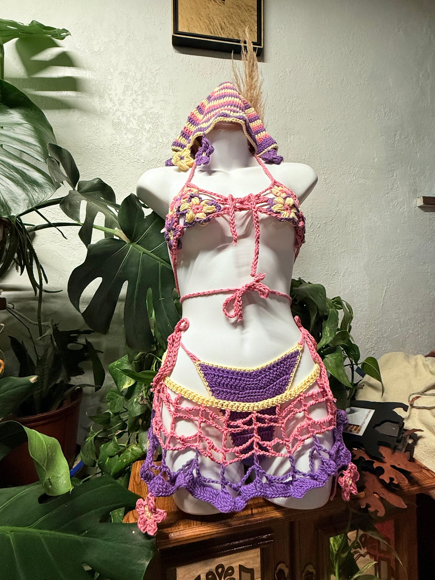 Crochet Flower 4P (XS/SM)