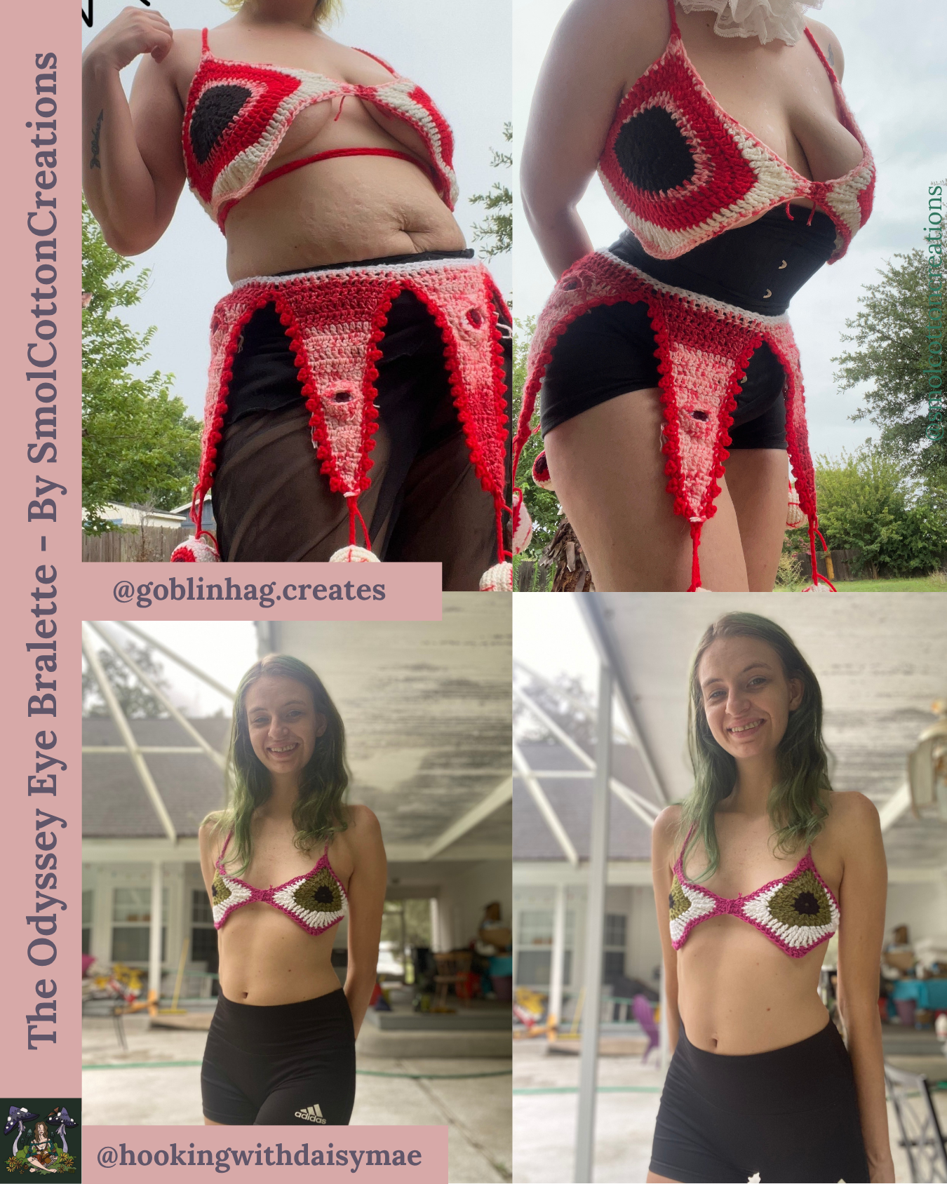 The Odyssey Eye Bralette - DIY Crochet Festival Top PDF and Video Pattern