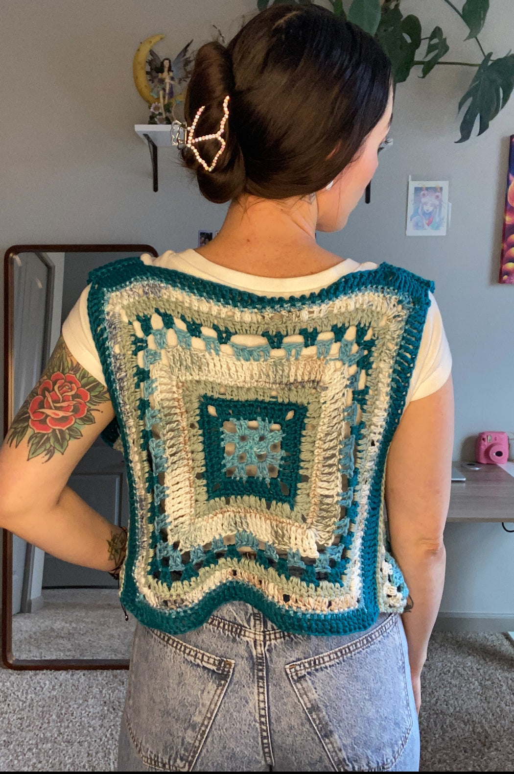 Psychedelic Rave Vest - DIY Crochet Unisex Festival Vest PDF Pattern