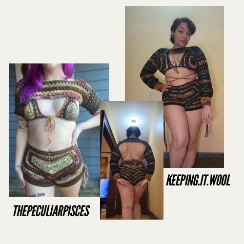 Desert Fairy Pattern Bundle (Bolero, Bralette & Shorts) - DIY Crochet Festival 3 Piece PDF Pattern Set