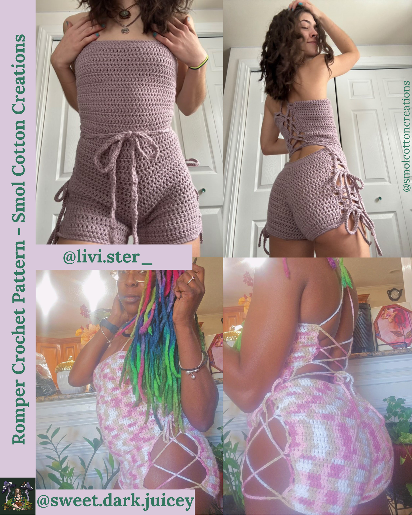 Romper/Playsuit - DIY Crochet Festival Outfit PDF Pattern