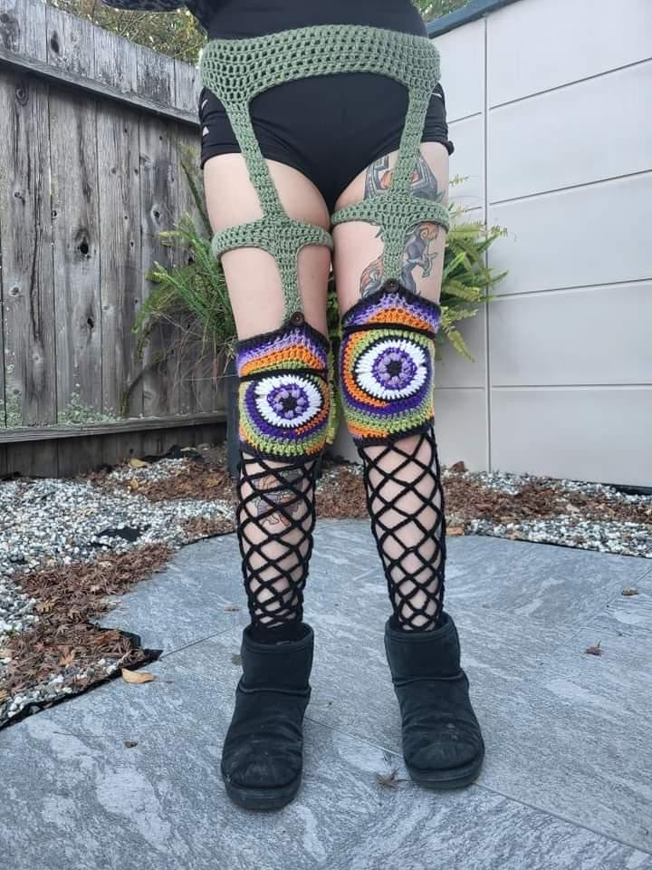 Third Eye Leg Warmers - DIY Crochet Leg Warmers PDF Pattern