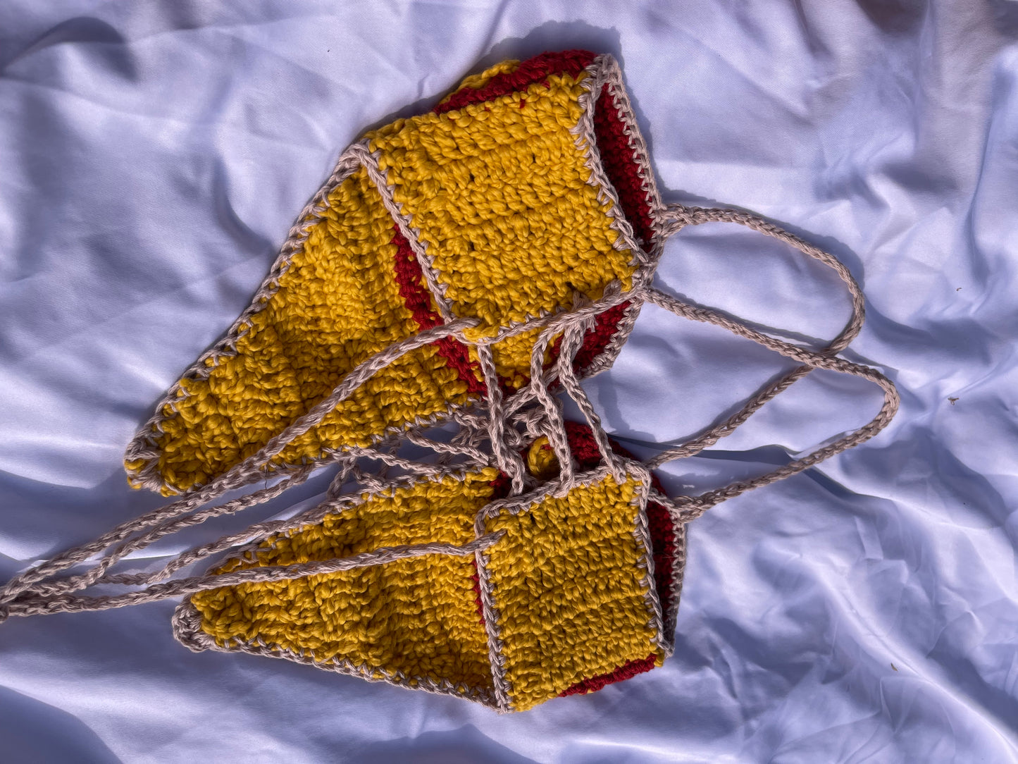 The Jasper’s Fly Agaric (XS-M - A-D Cup) - Organic Crochet Festival Top (The Sustainable Sunflower Shop Collab)